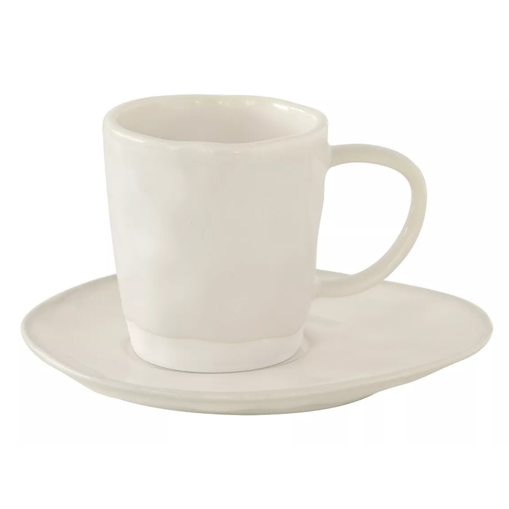 Tasse avec soucoupe Interiors Blanche 250ml