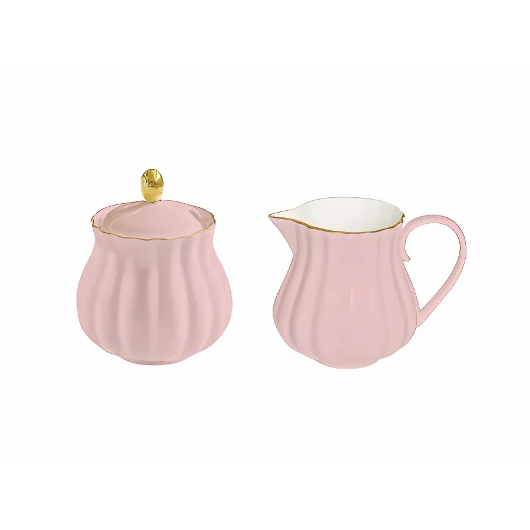 Ensemble de crémier et sucrier Royale Rose