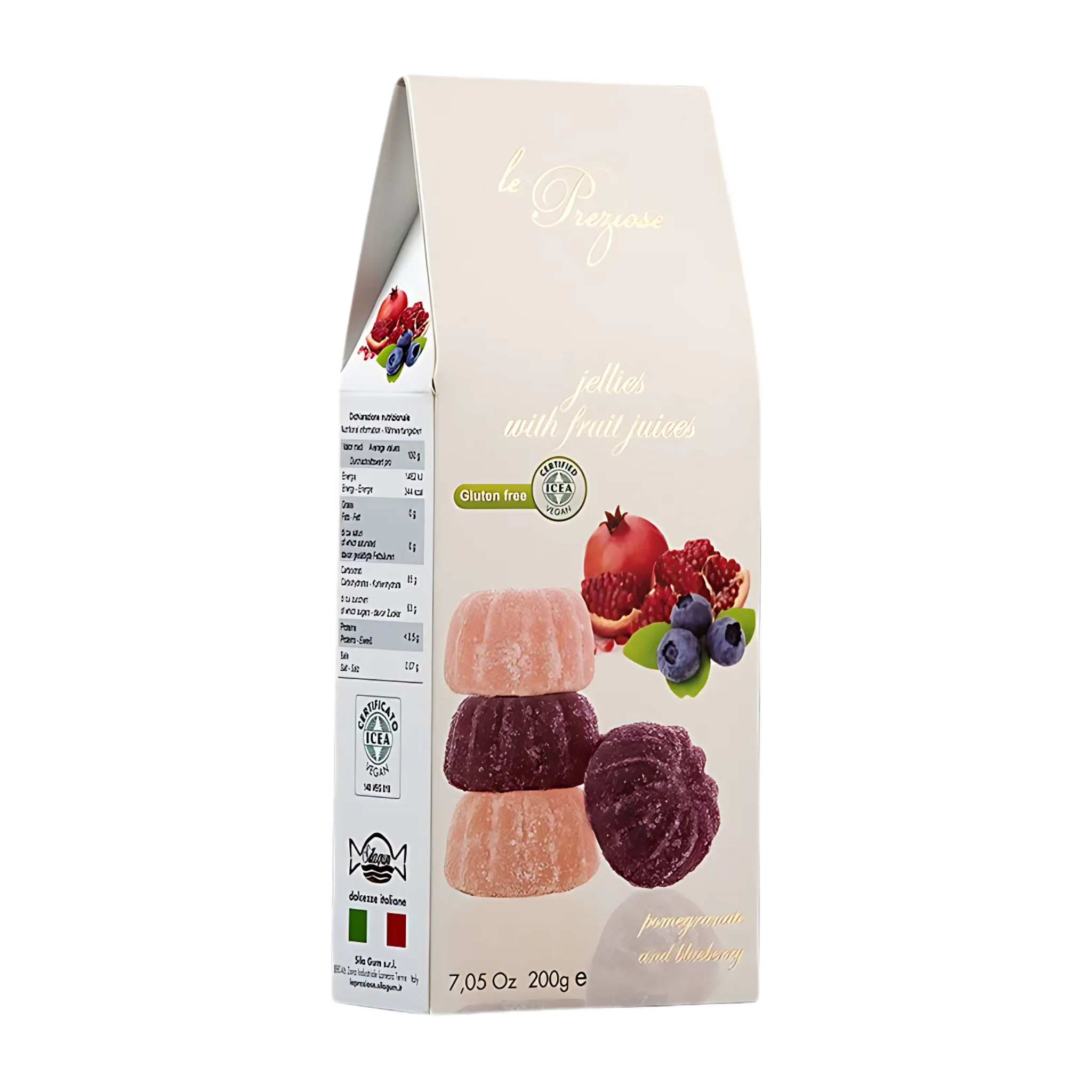 Bonbons aux fruits grenade et bleuet 200 g