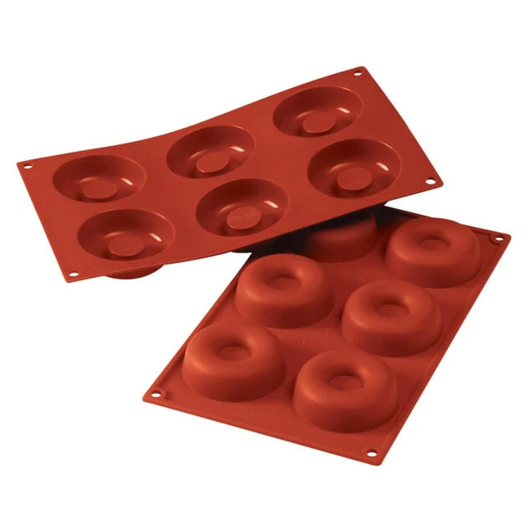 Moule à savarins 6 cavités en silicone 7,1 x 2,4 cm - Silikomart