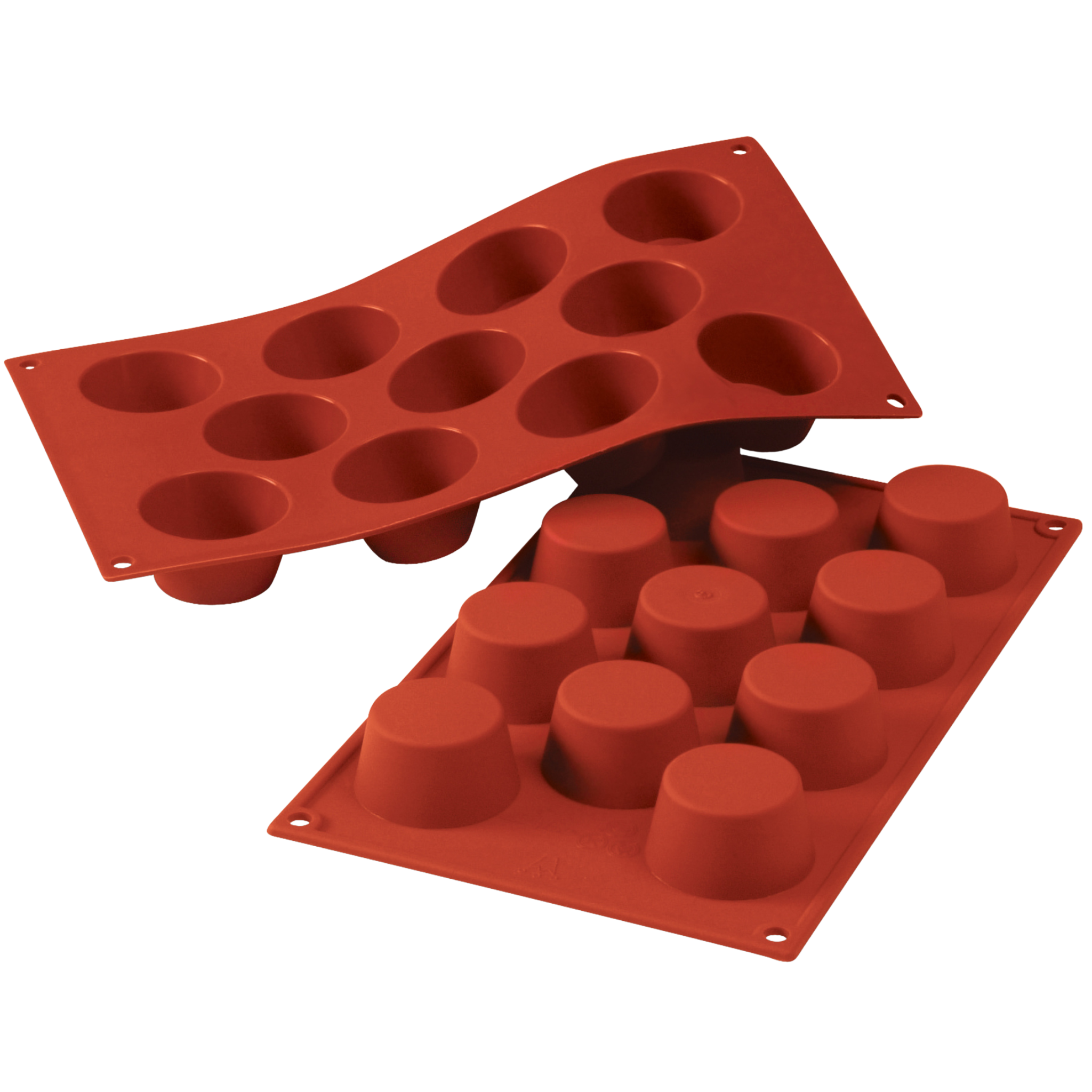 Moule à mini muffins 11 cavités en silicone 5,1 x 2,8 cm - Silikomart