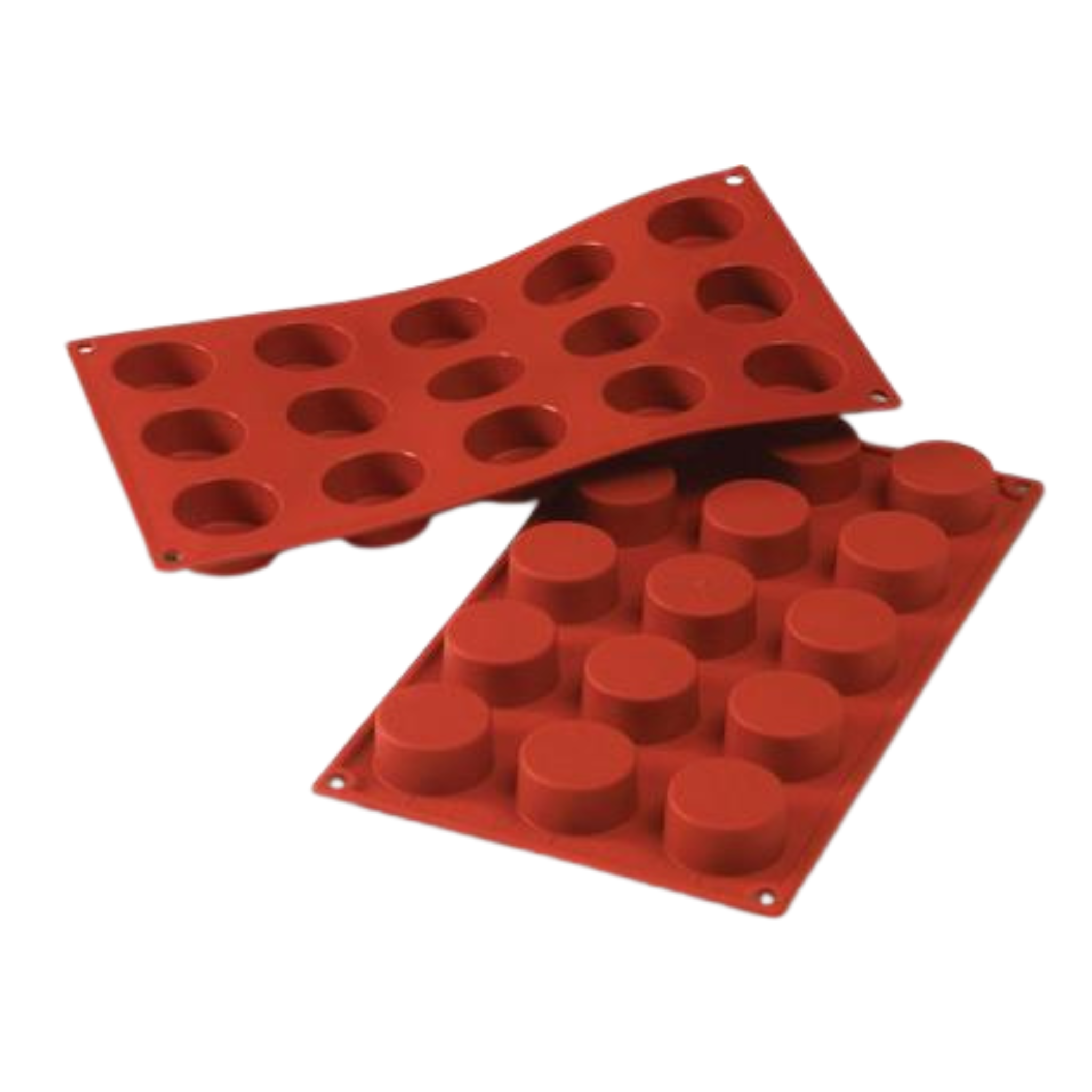 Moule 15 cylindres en silicone 4 x 2 cm – Silikomart