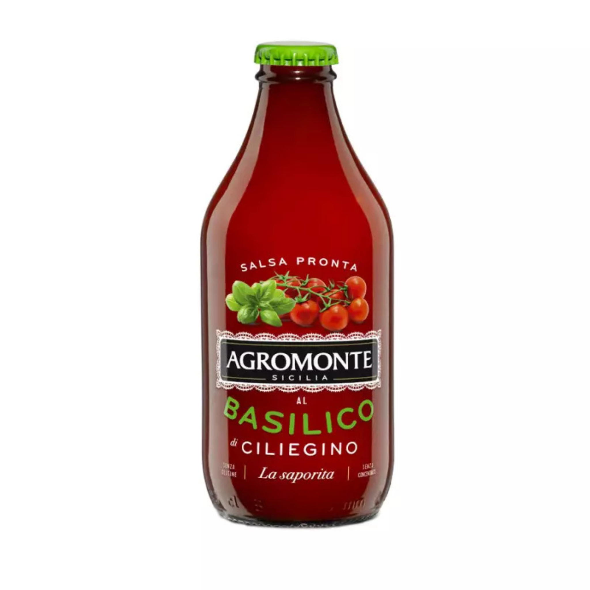 Cherry tomato sauce with basil 330g - Agromonte