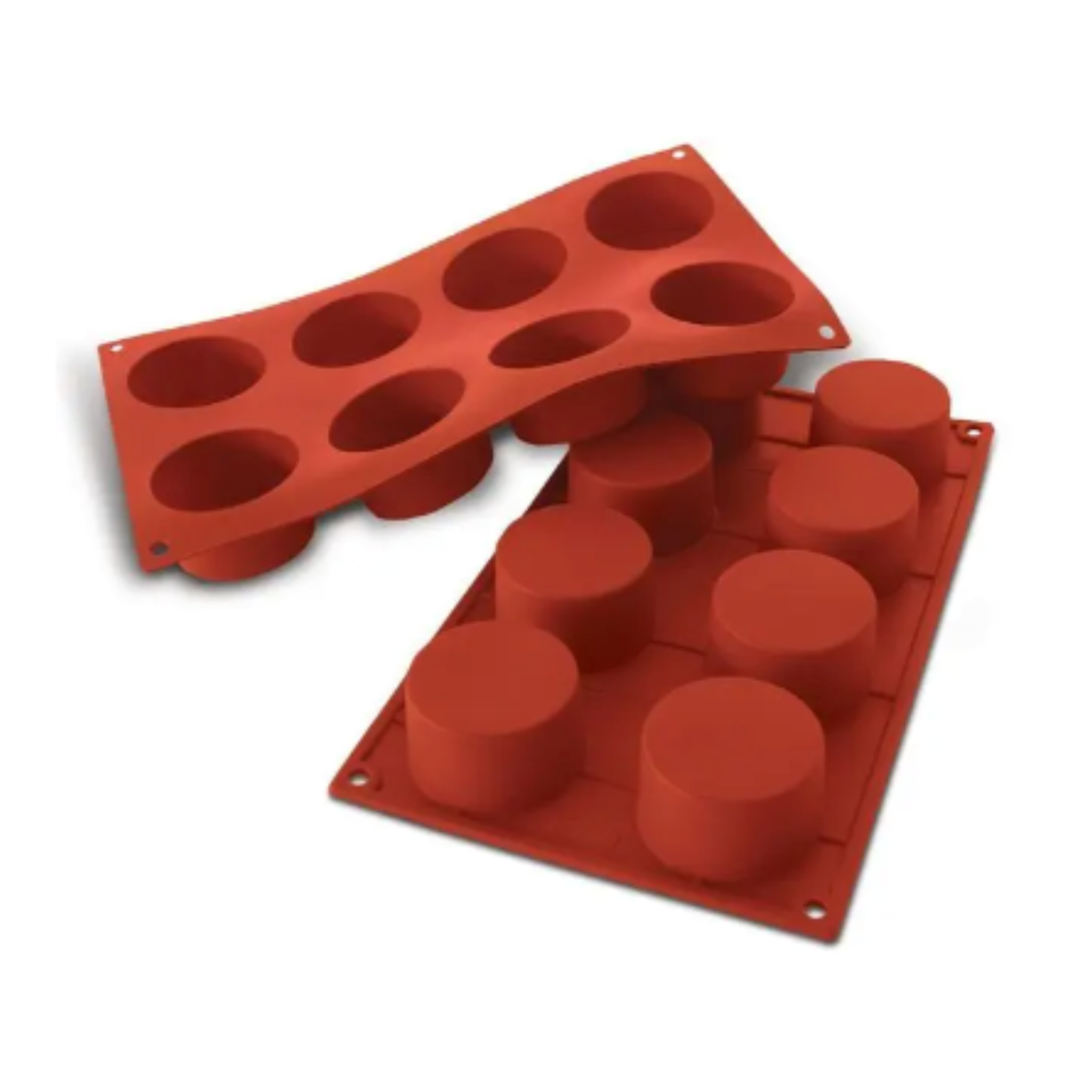 Moule 6 cylindres en silicone 6,8 x 3,3 cm - Silikomart