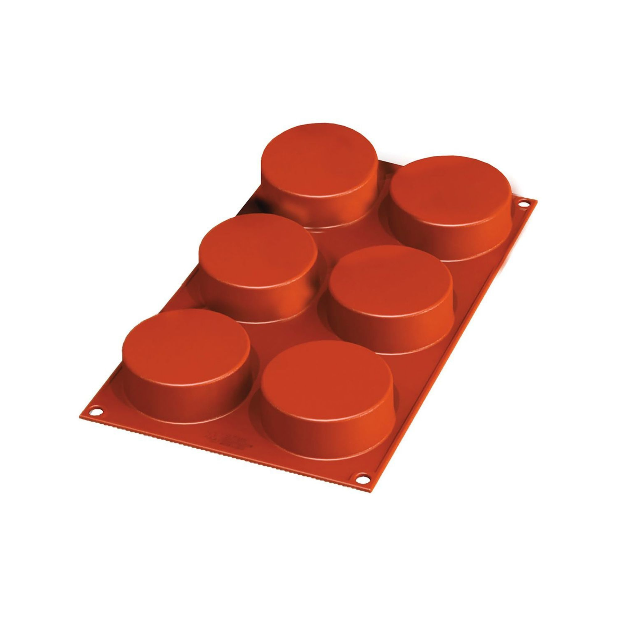 Moule rond 6 cavités en silicone 7 x 2,7 cm - Silikomart
