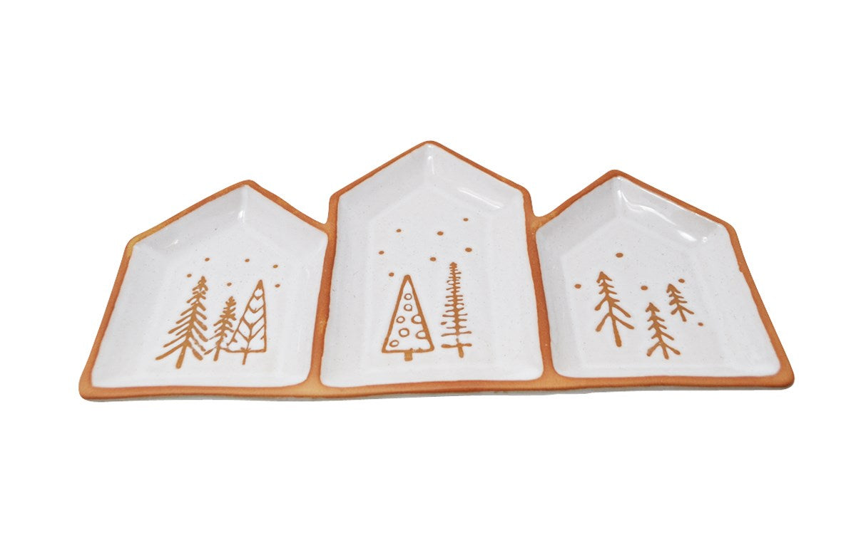 Plateau à 3 compartiments Sapins