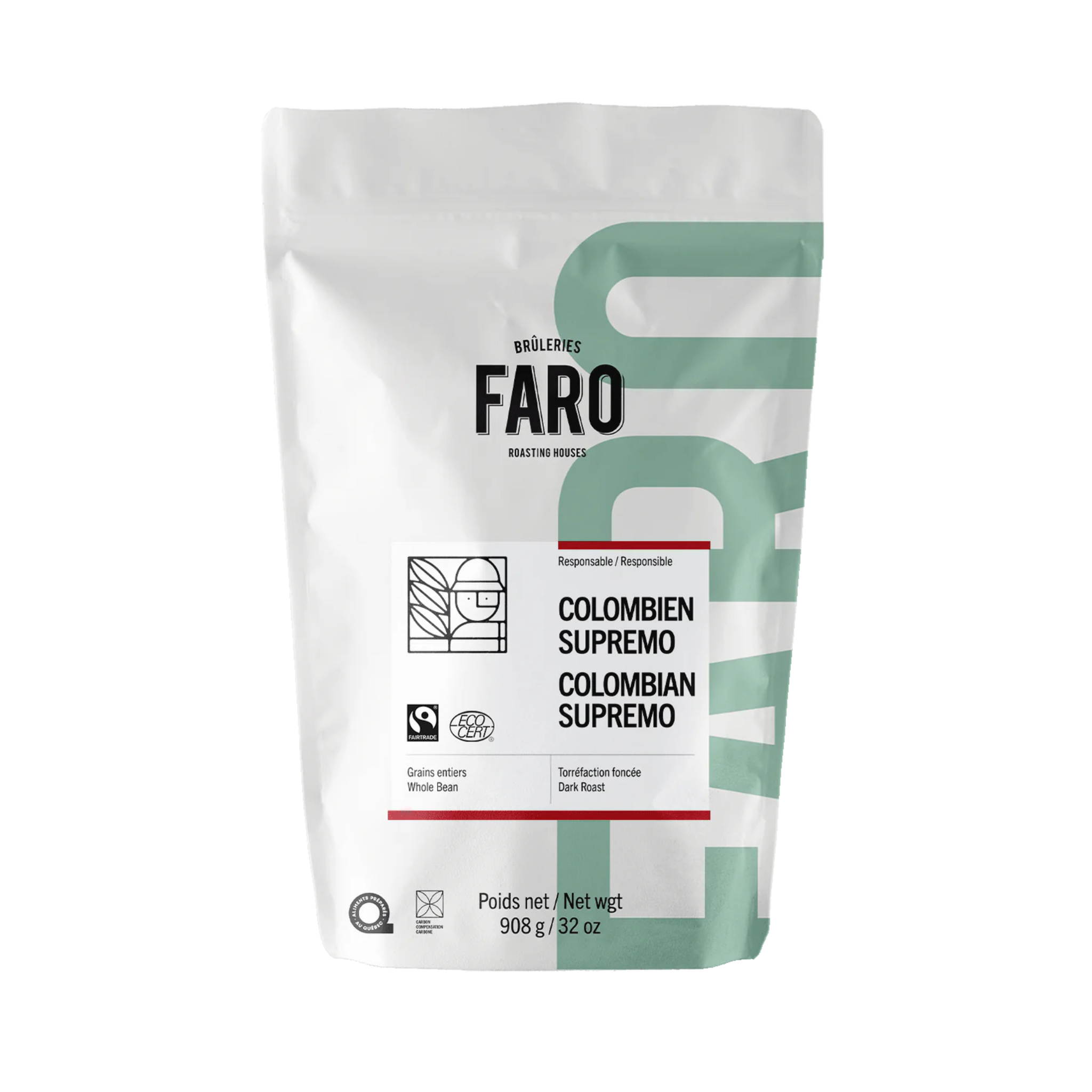 Colombian Supremo Ground Coffee 908g - Faro