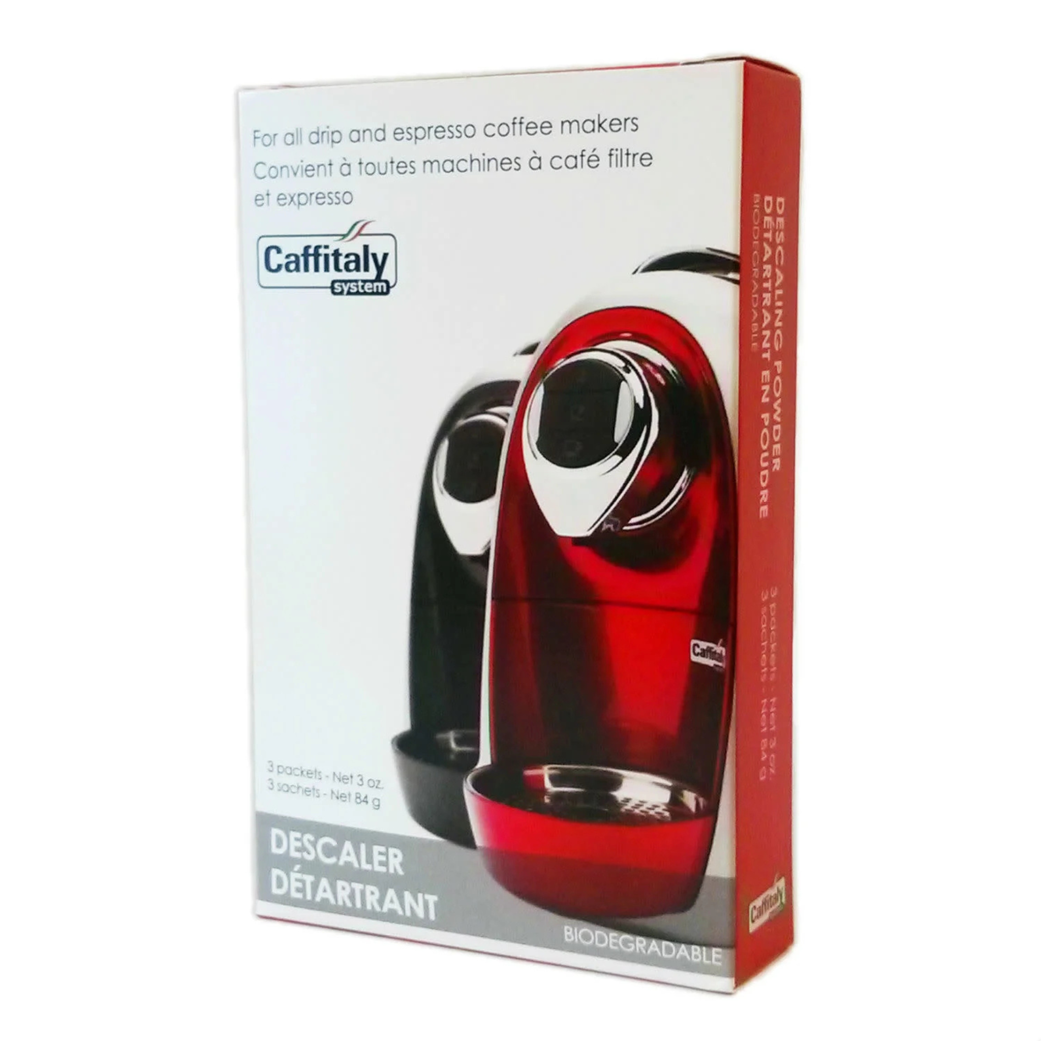 Ensemble de 3 sachets de détartrant en poudre pour machines à café - Caffitaly