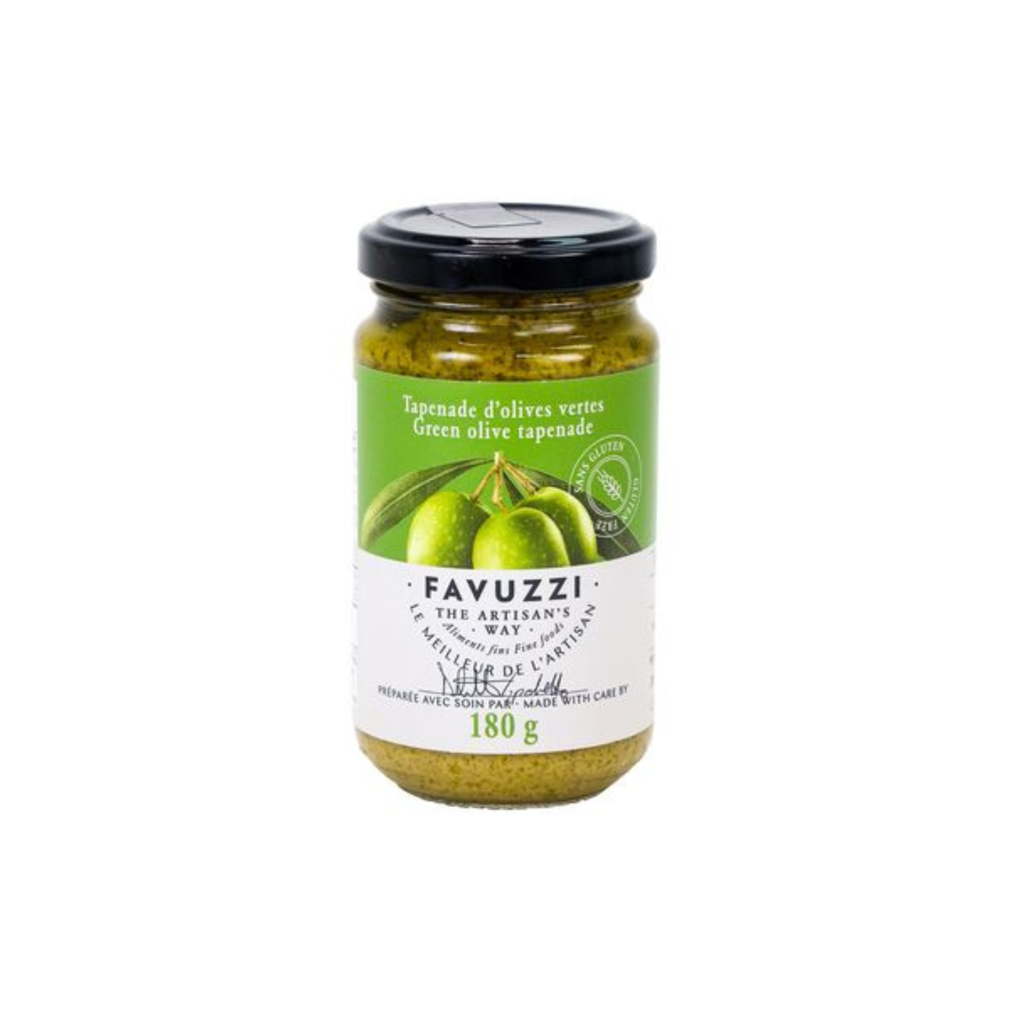 Green olive tapenade 180g - Favuzzi