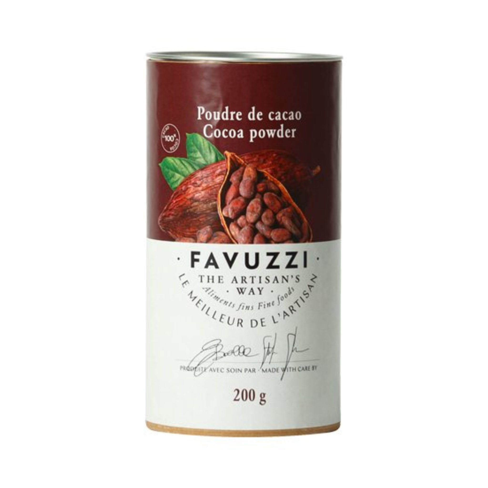 Poudre de cacao 100 % sans sucre 200 g - Favuzzi