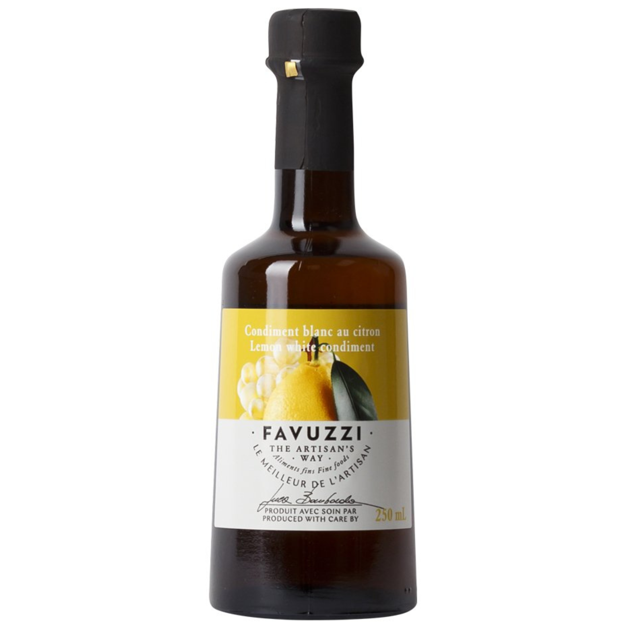 White balsamic vinegar with lemon 250 ml - Favuzzi
