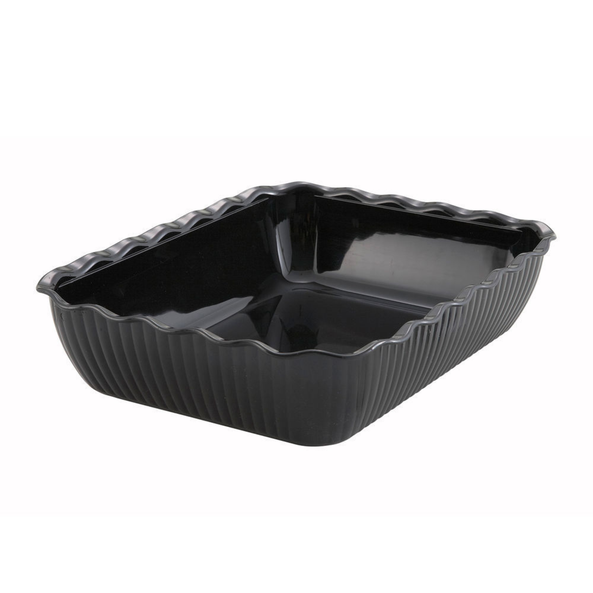 Plat de service rectangulaire Noir 13" x 10" - Winco