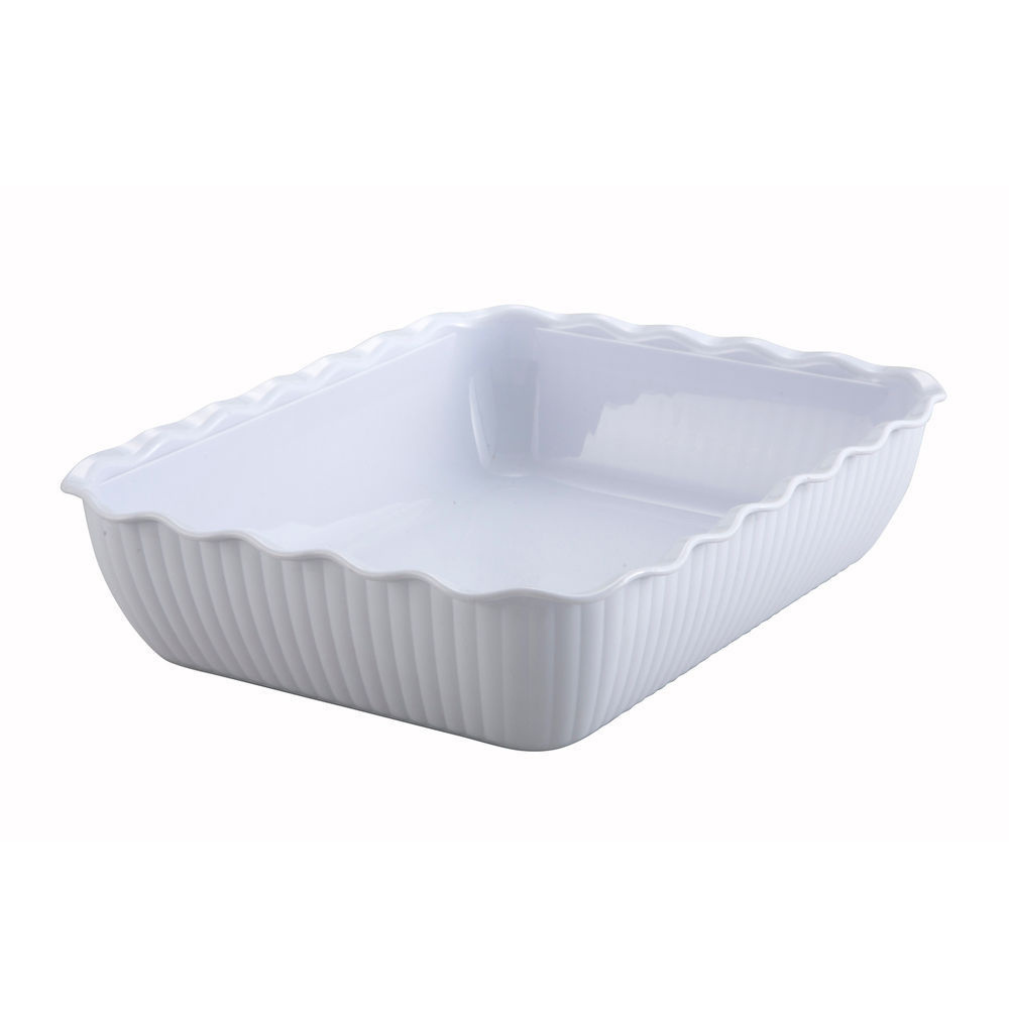Plat de service rectangulaire Blanc 13" x 10" - Winco