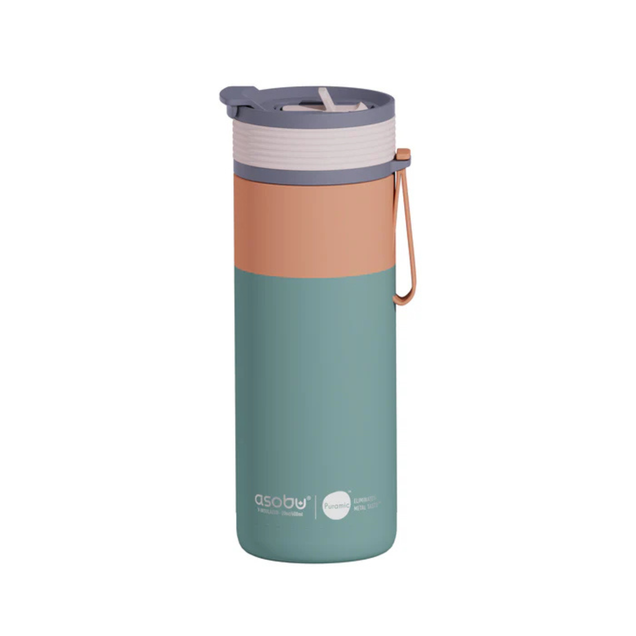 Aspen Pastel Green 20 oz Insulated Straw Bottle - Asobu