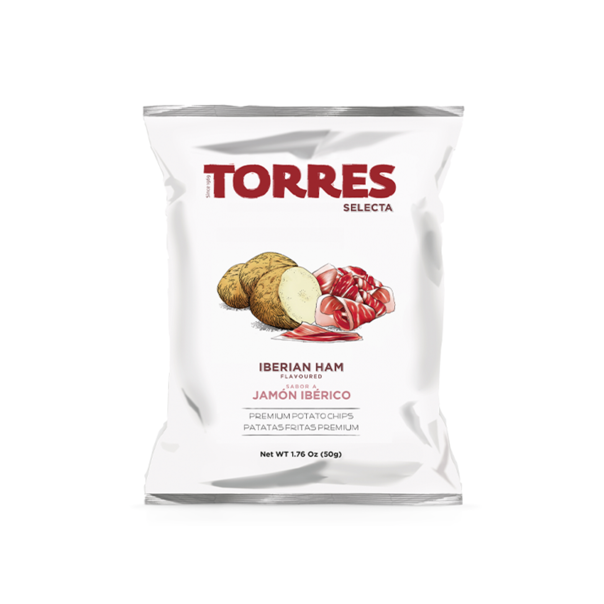 Croustilles à saveur de jambon ibérique 50g