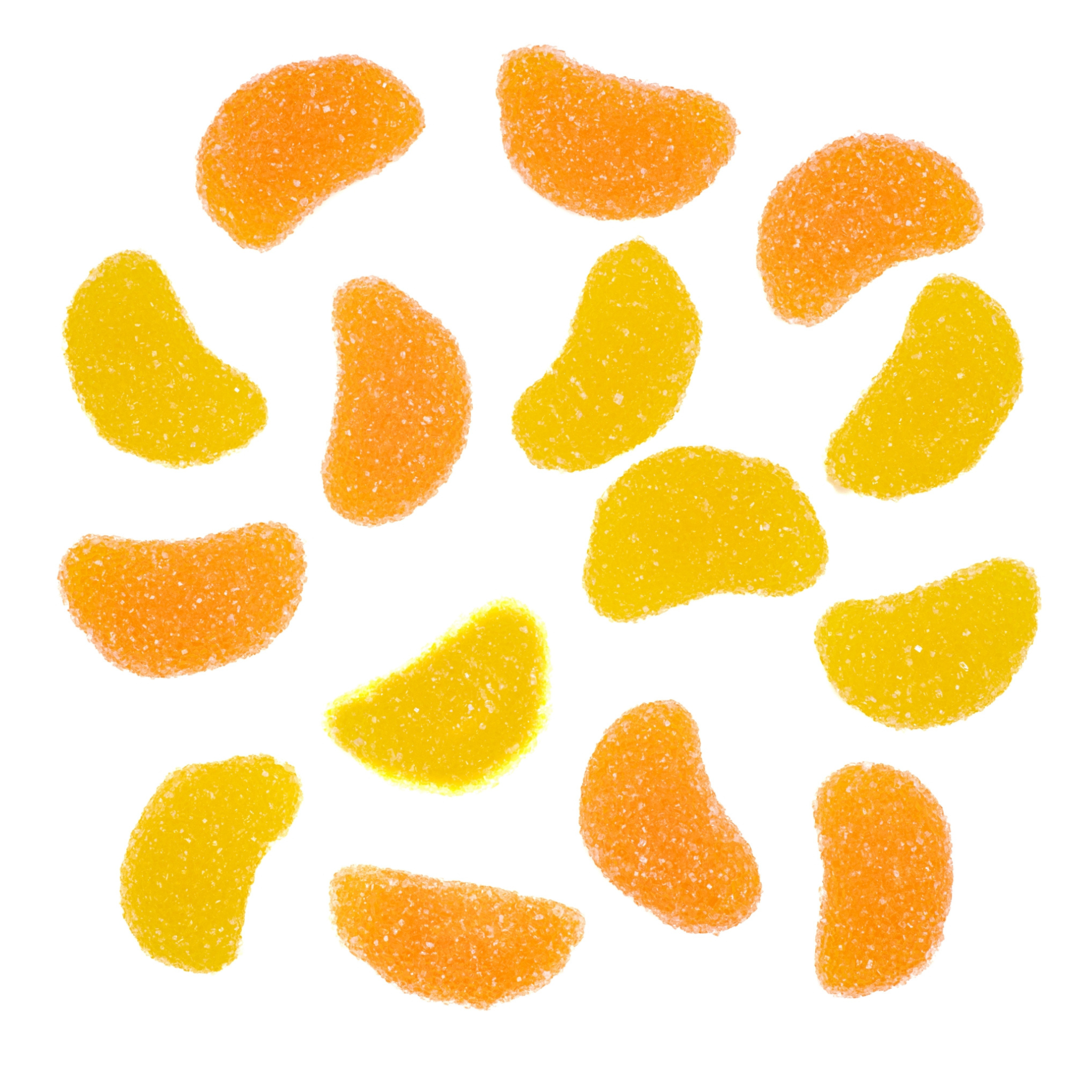 Bonbons mini quartiers orange et citron 1 kg