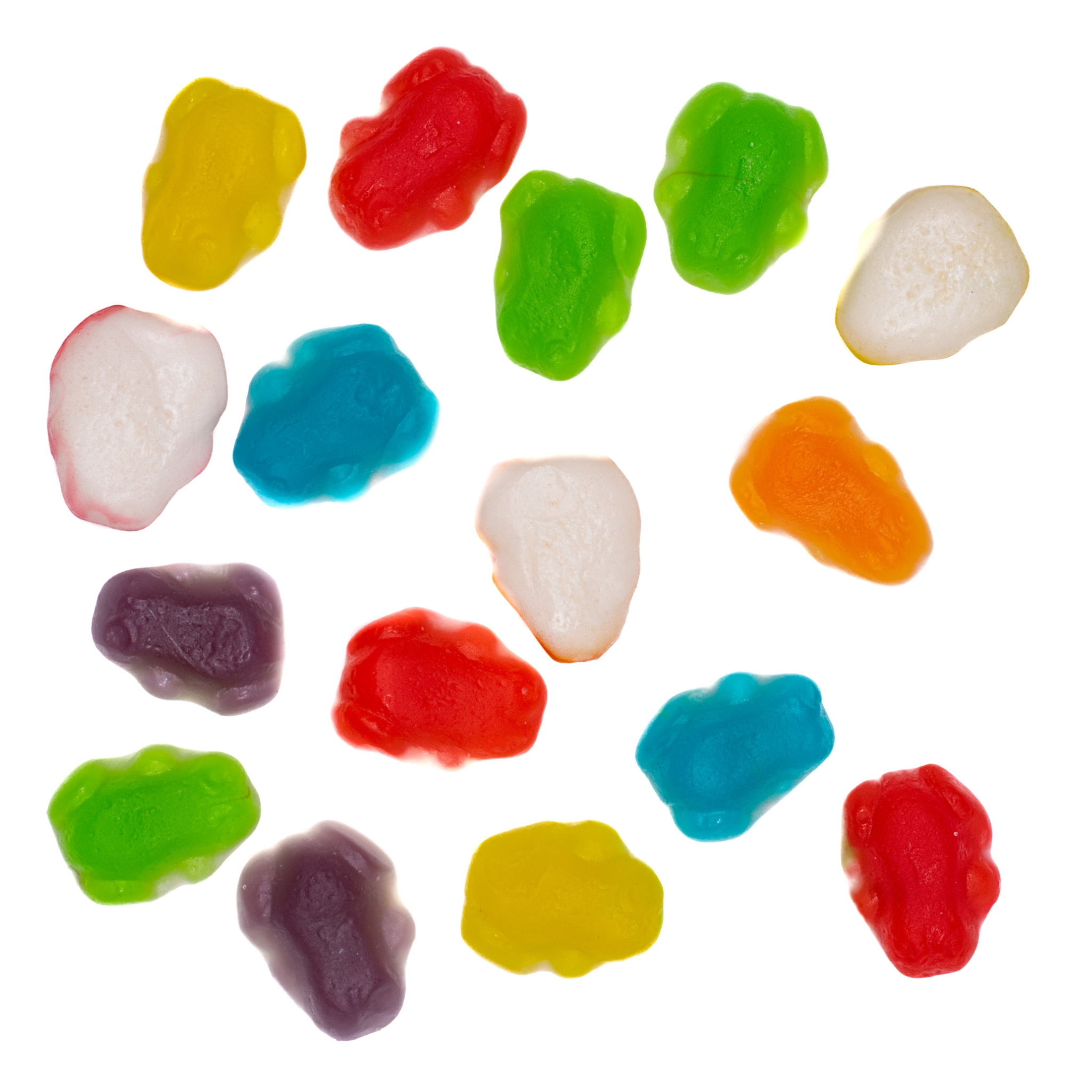 Bonbons mini grenouilles assorties 1 kg