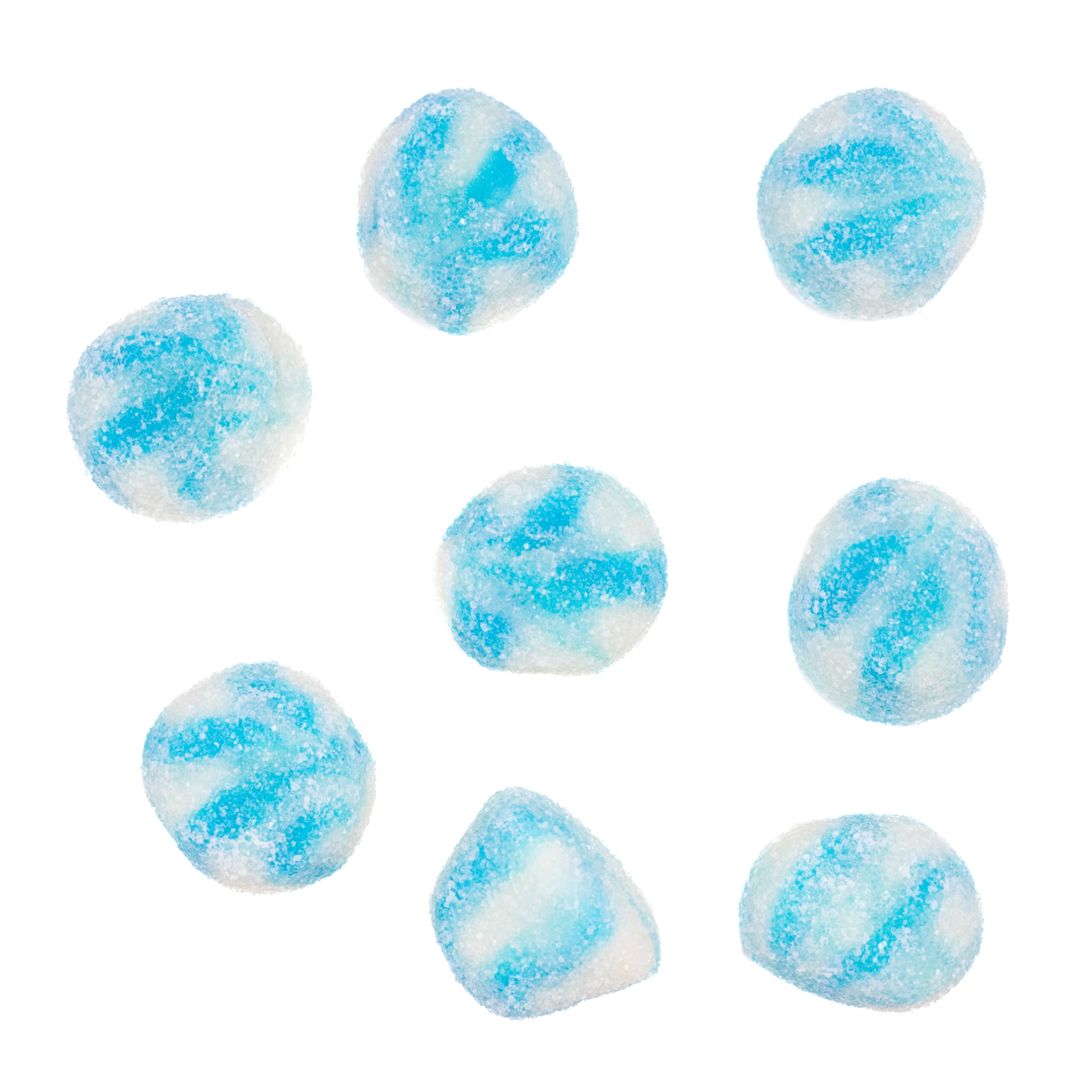 Bonbons spirales sucrées à la framboise bleue 1 kg