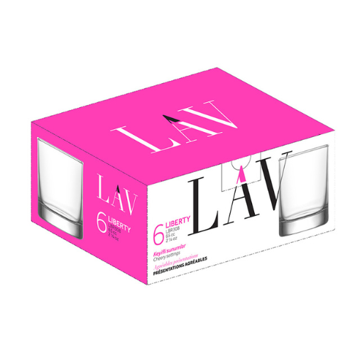 Ensemble de 6 verres Lav 2.5 oz