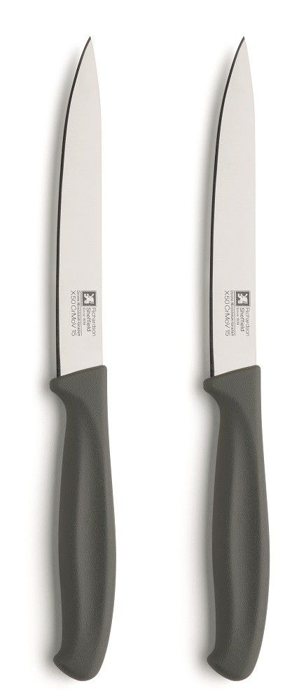 Set of 2 stainless steel paring knives