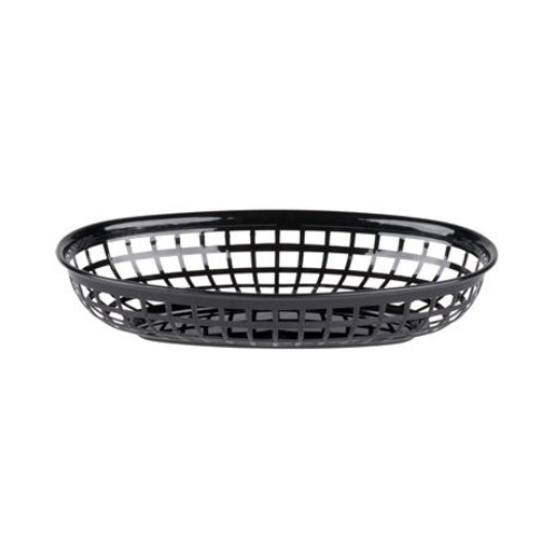 Black Plastic Food Basket 9¼ x 6"