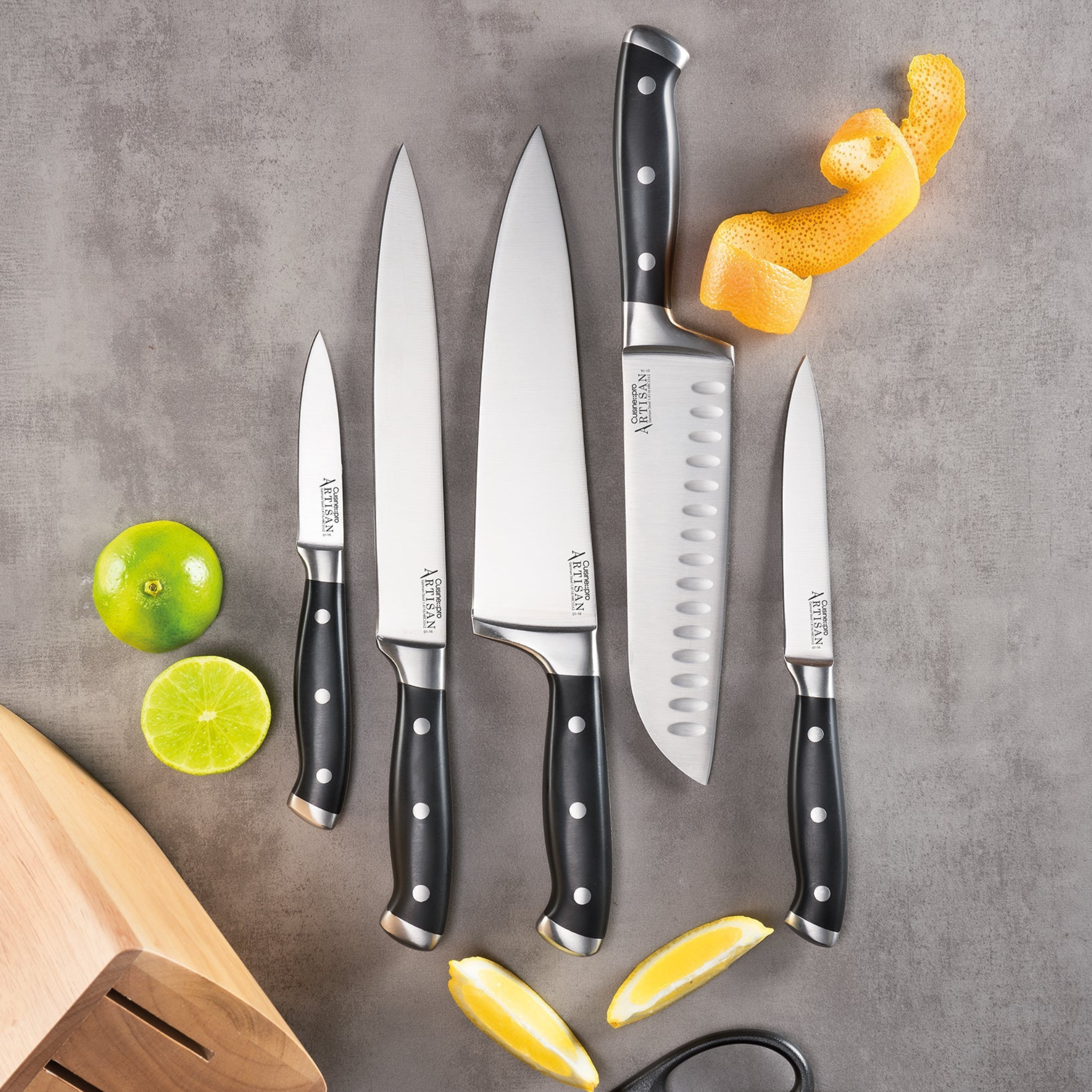 Bloc de couteaux Licht ARTISAN™ 7 pièces - Cuisine::pro® Cuisine::pro®