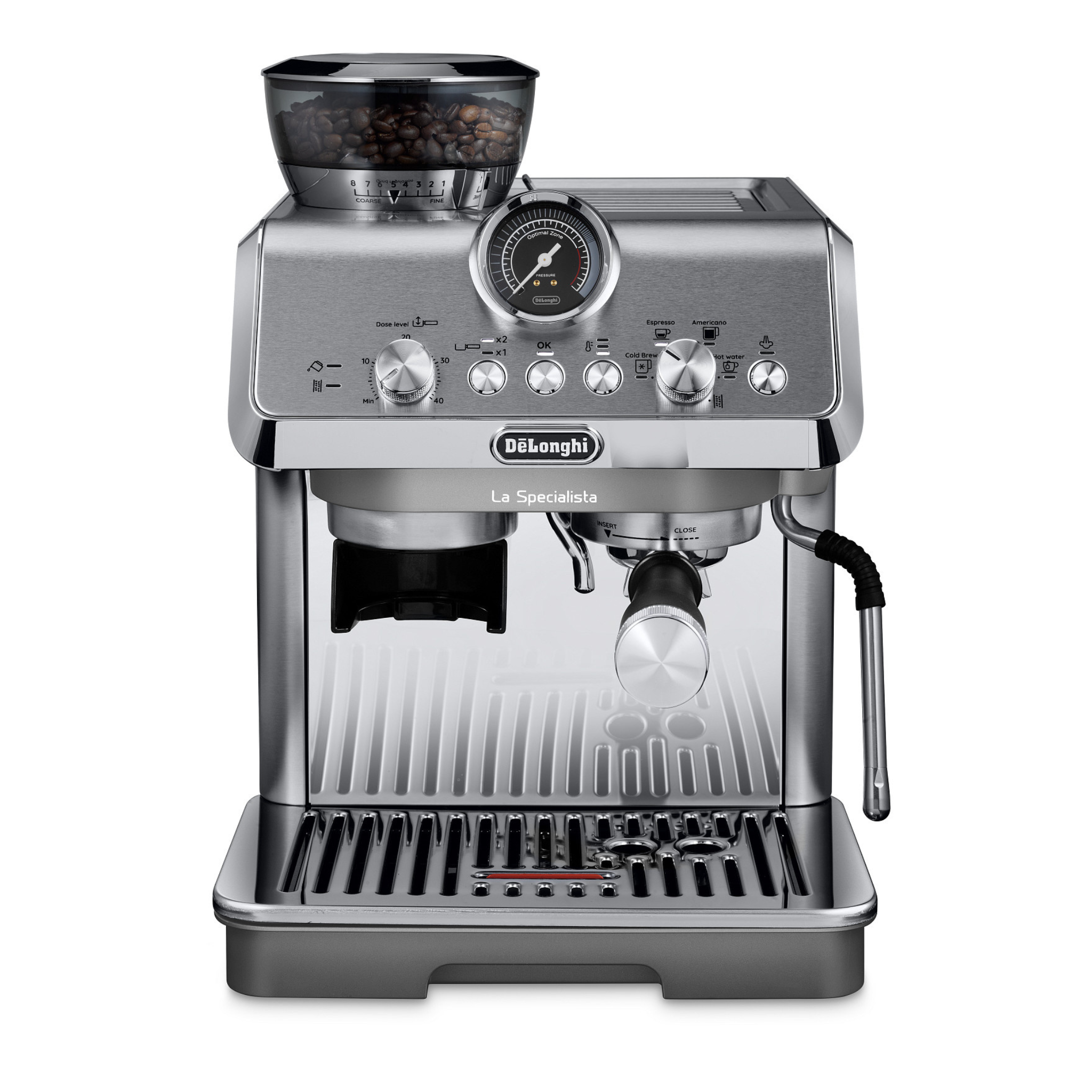 Machine à café espresso De'Longhi Specialista Arte Evo avec moulin conique, pompe 15 bars et fonction cold brew rapide