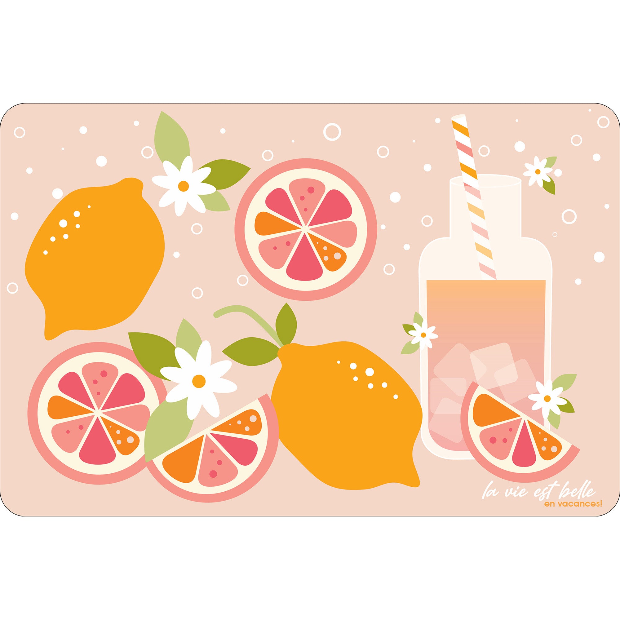 Napperon Limonade rose