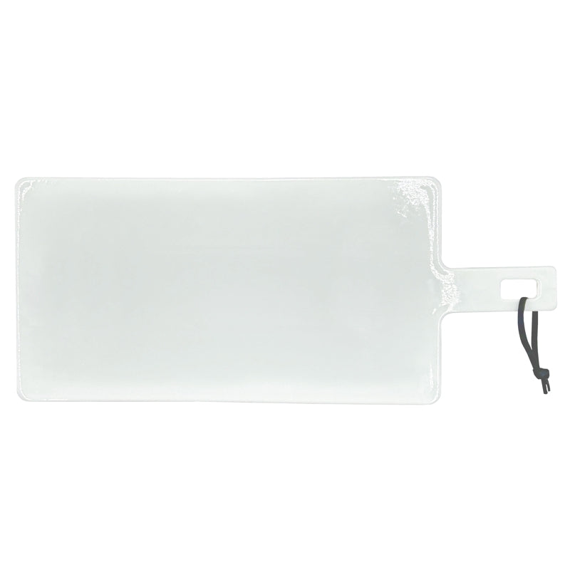 Plateau de service blanc 38 x 16 cm