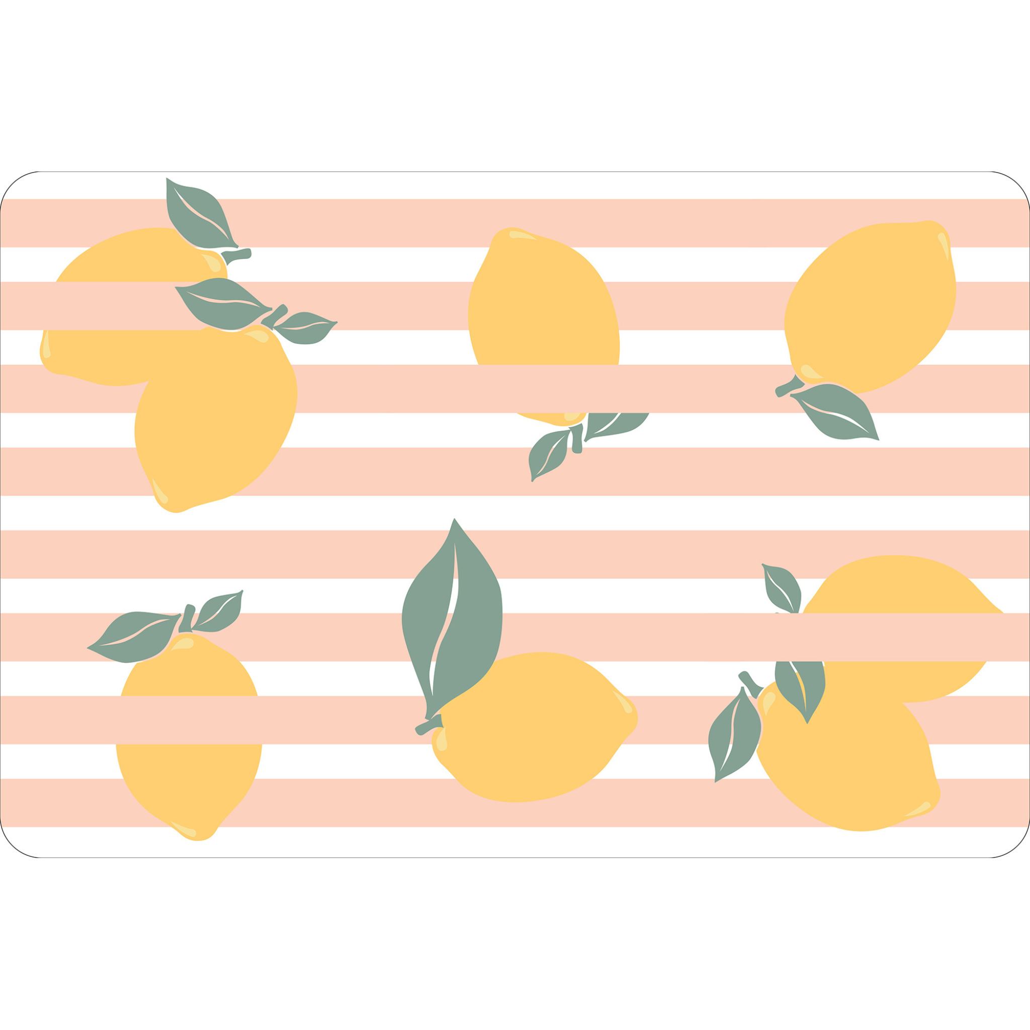 Napperon en plastique Citrons 12x18"