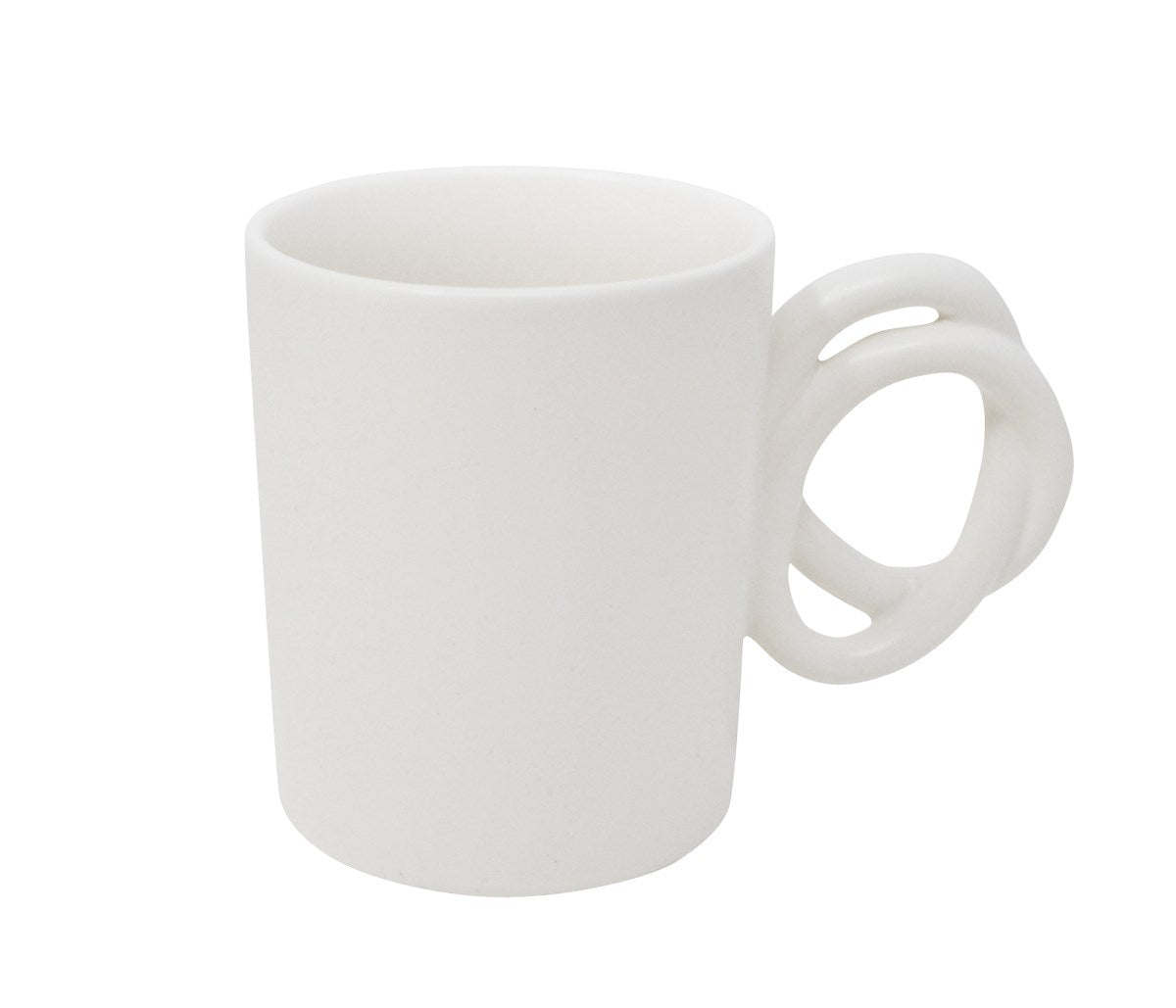 Tasse Poignée en forme de nœud Crème