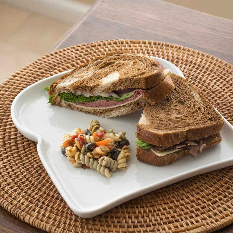 Assiette en forme de tranche de pain 25 cm - BIA