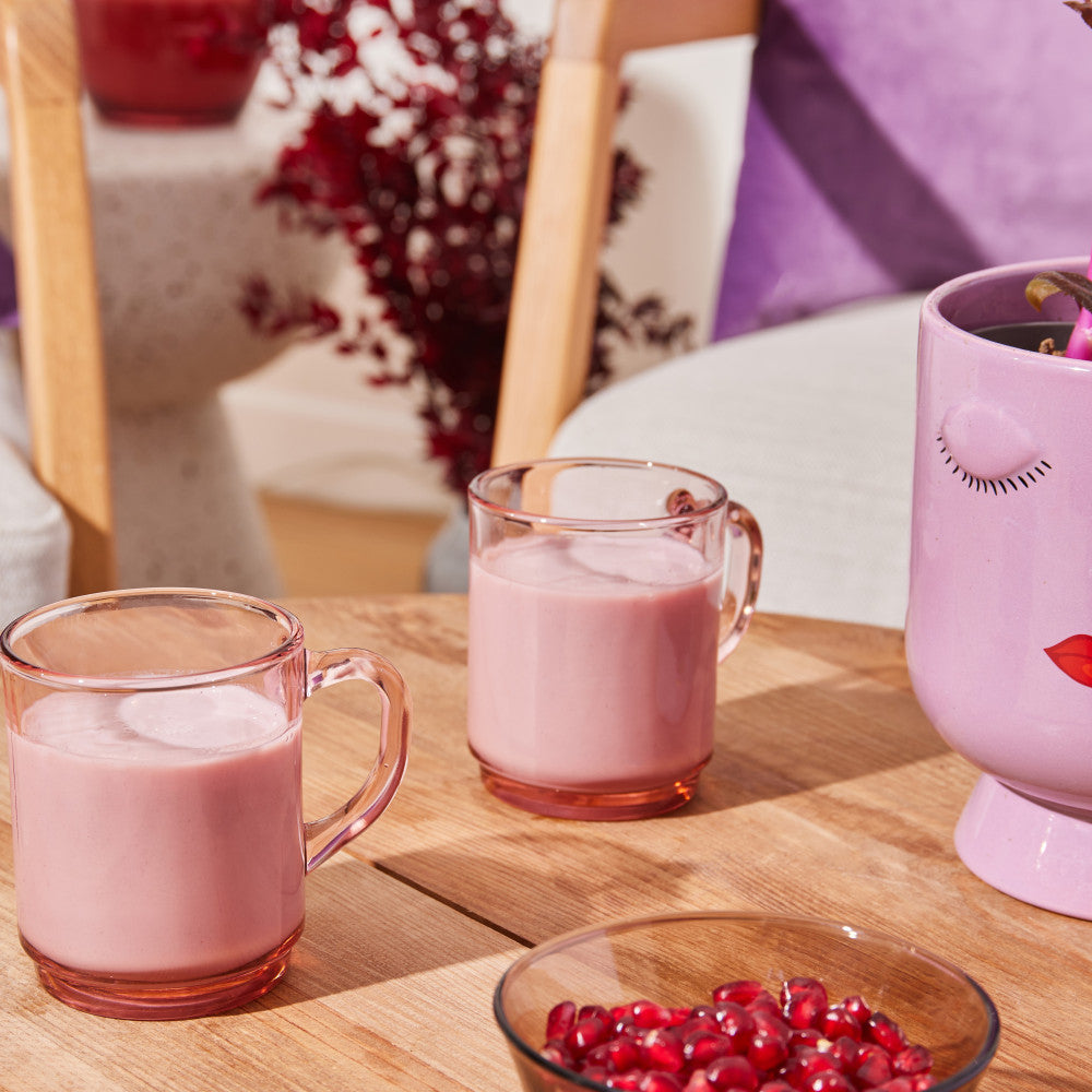 Ensemble de 6 tasses Ambré Rose 260 ml