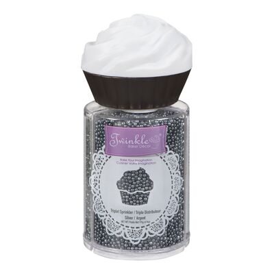 Trio de vermicelles décoratives argentées 195g