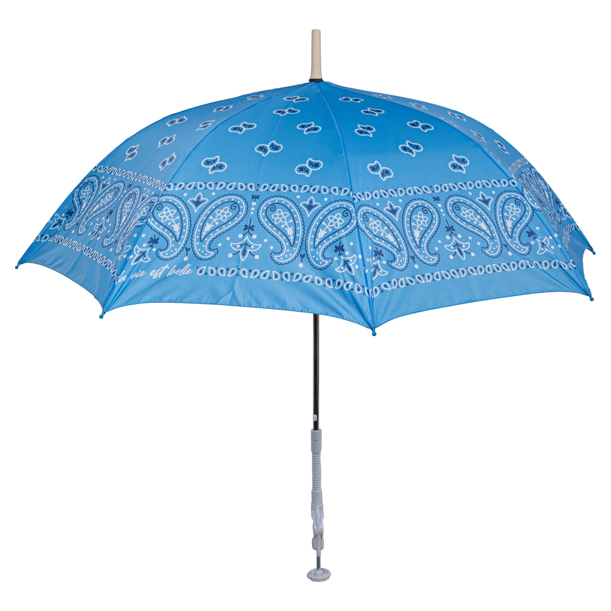 Parasol motif bandana Bleu