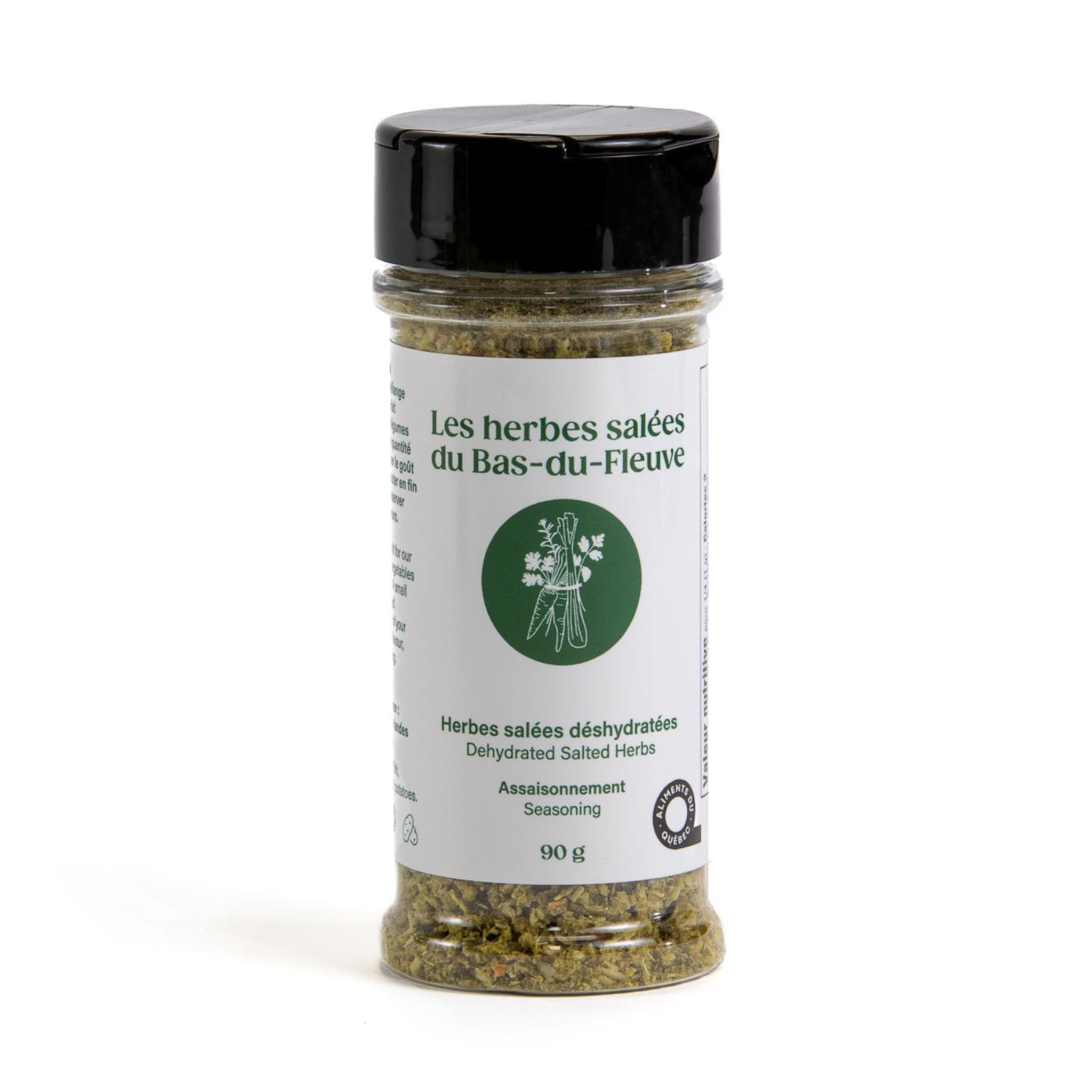 Salt shaker of dehydrated salted herbs 90 g - Salted Herbs from the Lower St. Lawrence