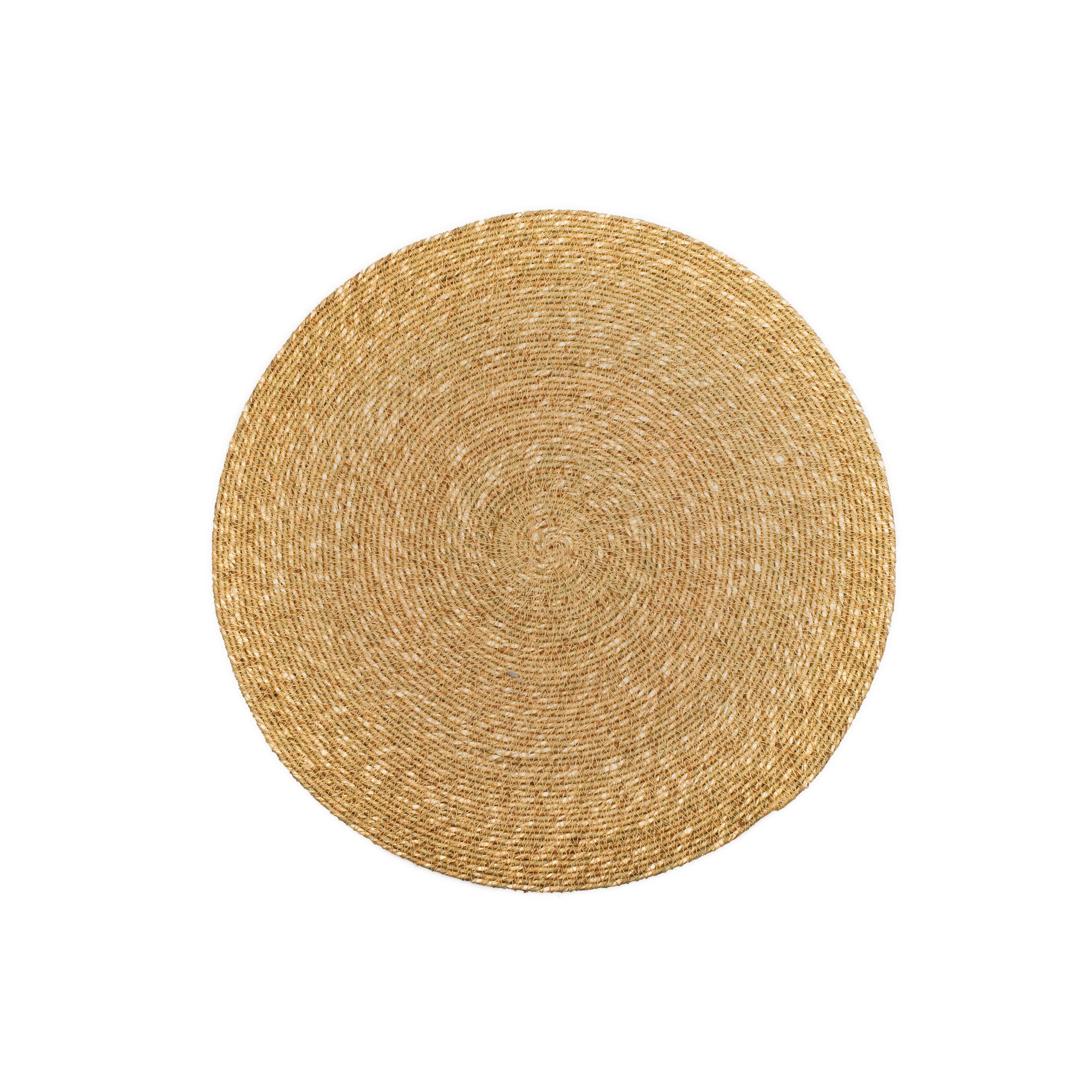 Napperon rond en jute Beige 35 cm