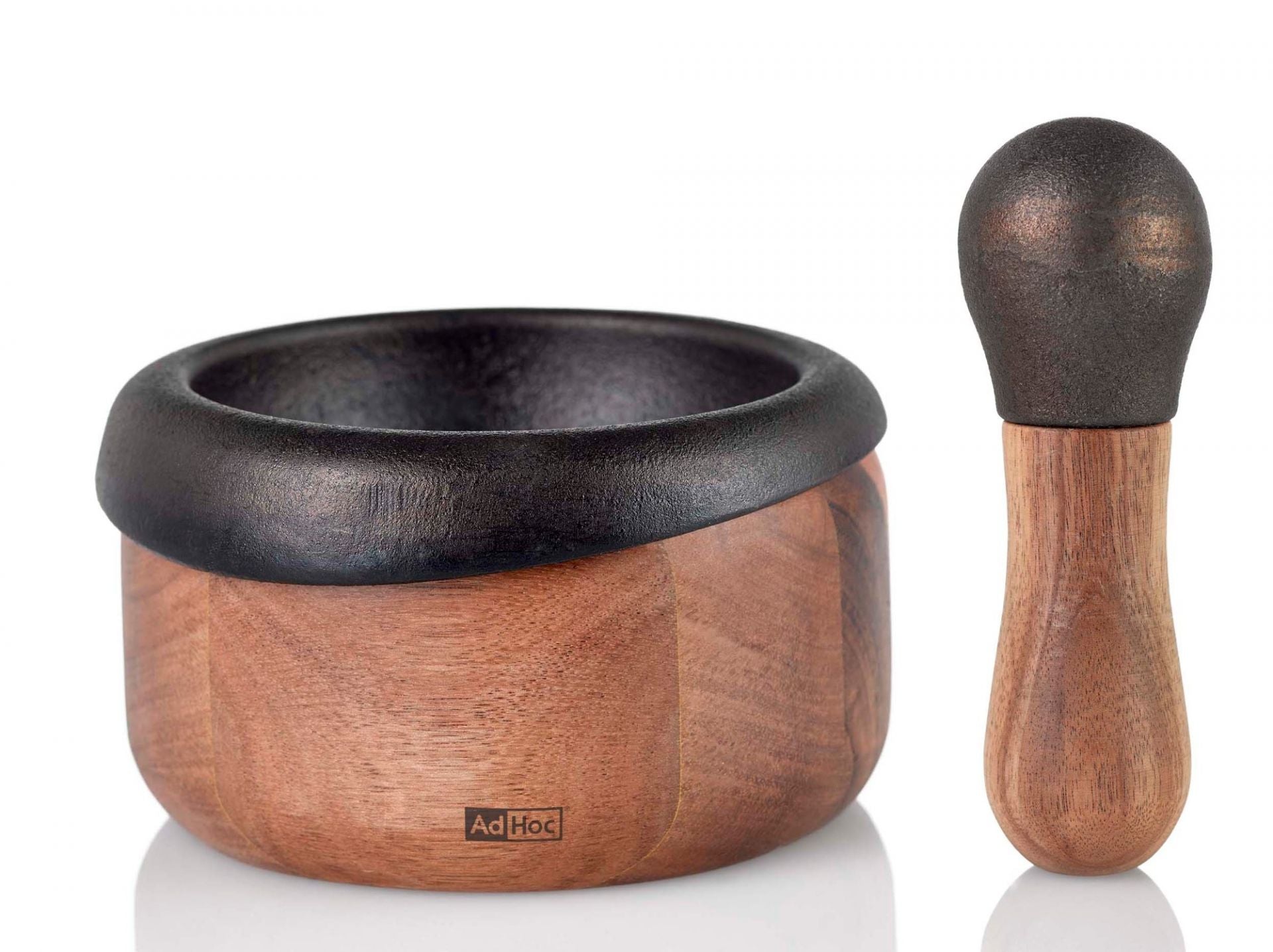 Acacia wood mortar and pestle