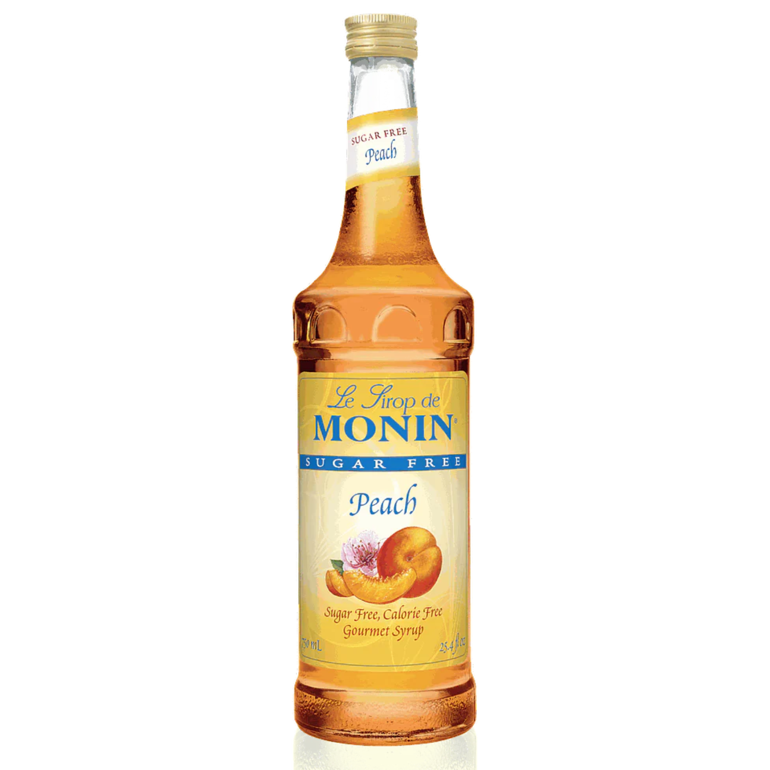 Sugar-free Peach Syrup 750 ml - Monin