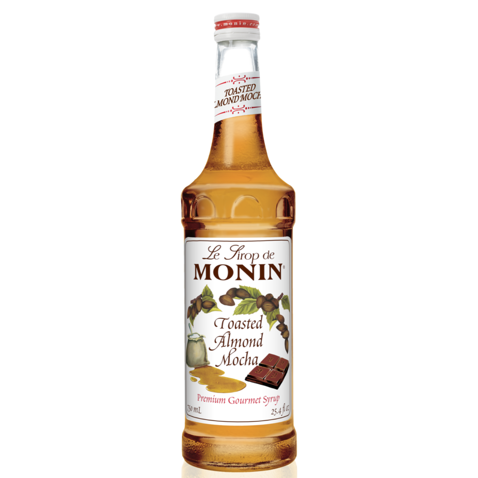 Monin Roasted Almond Mocha Syrup 750ml