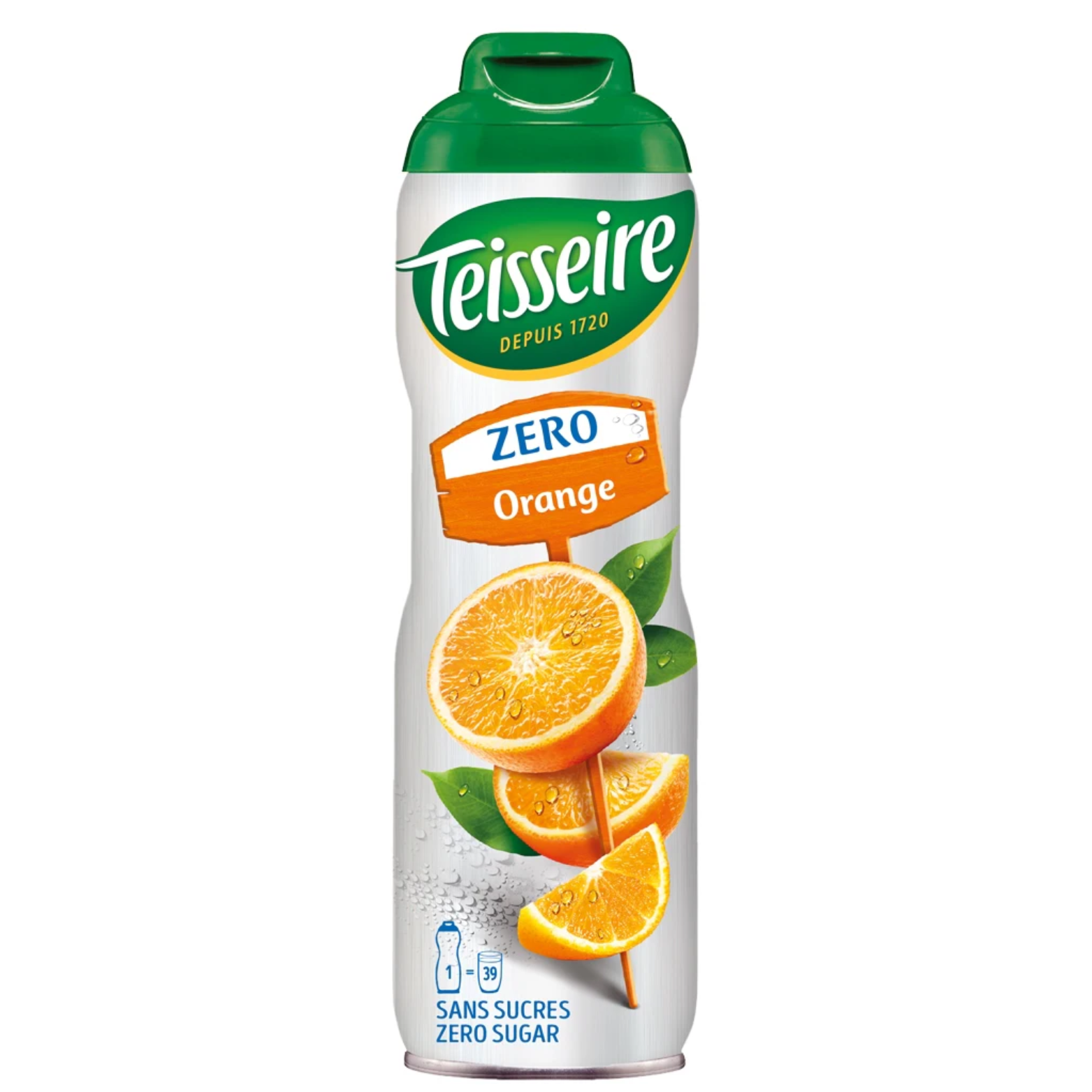 Sirop Zéro à saveur d'orange 600ml - Teisseire