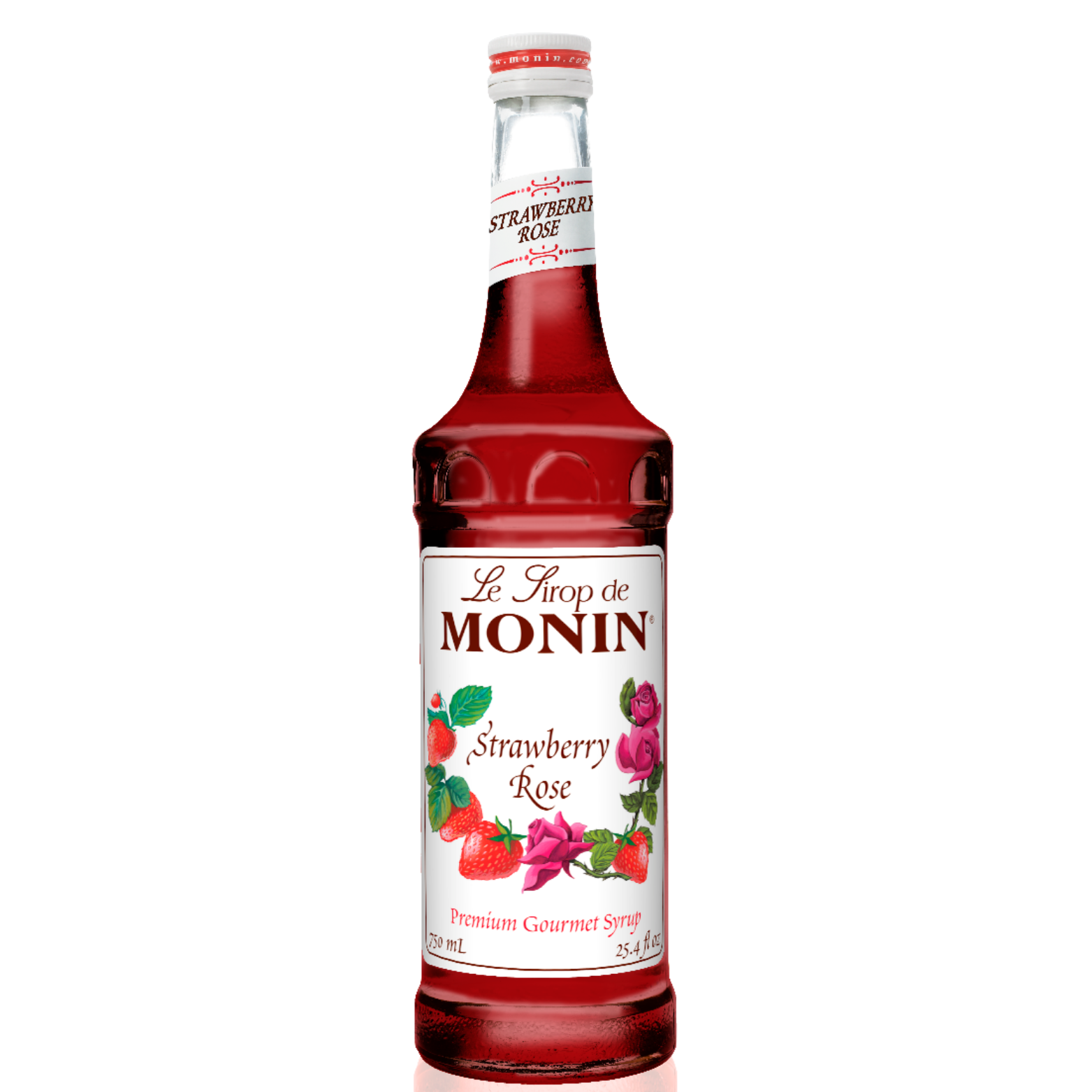 Sirop Fraise et rose 750 ml - Monin