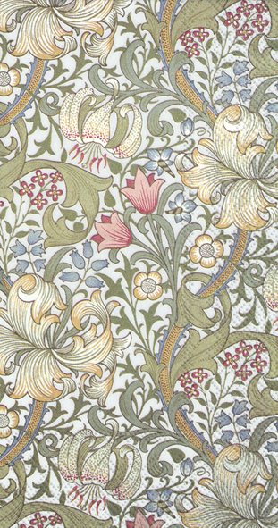 Ensemble de 20 serviettes en papier Golden lily