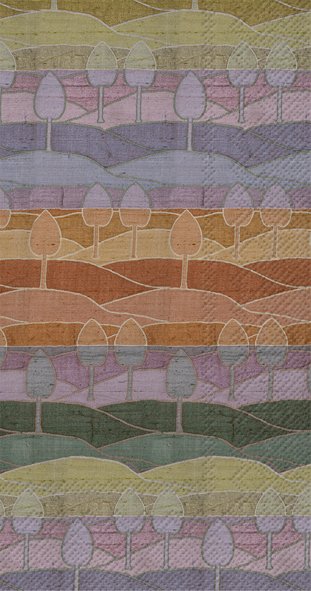 Ensemble de 20 serviettes de table en papier Paysage