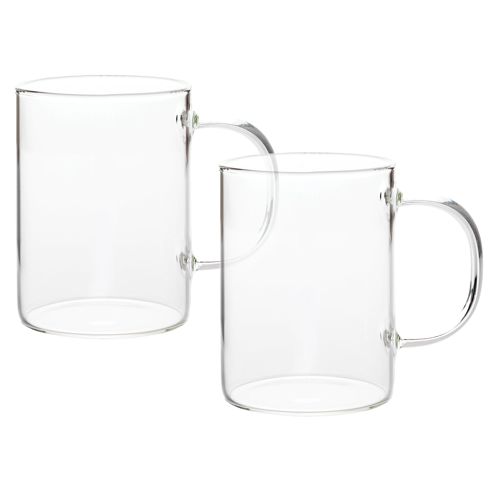 Ensemble de 2 tasses en verre 430ml