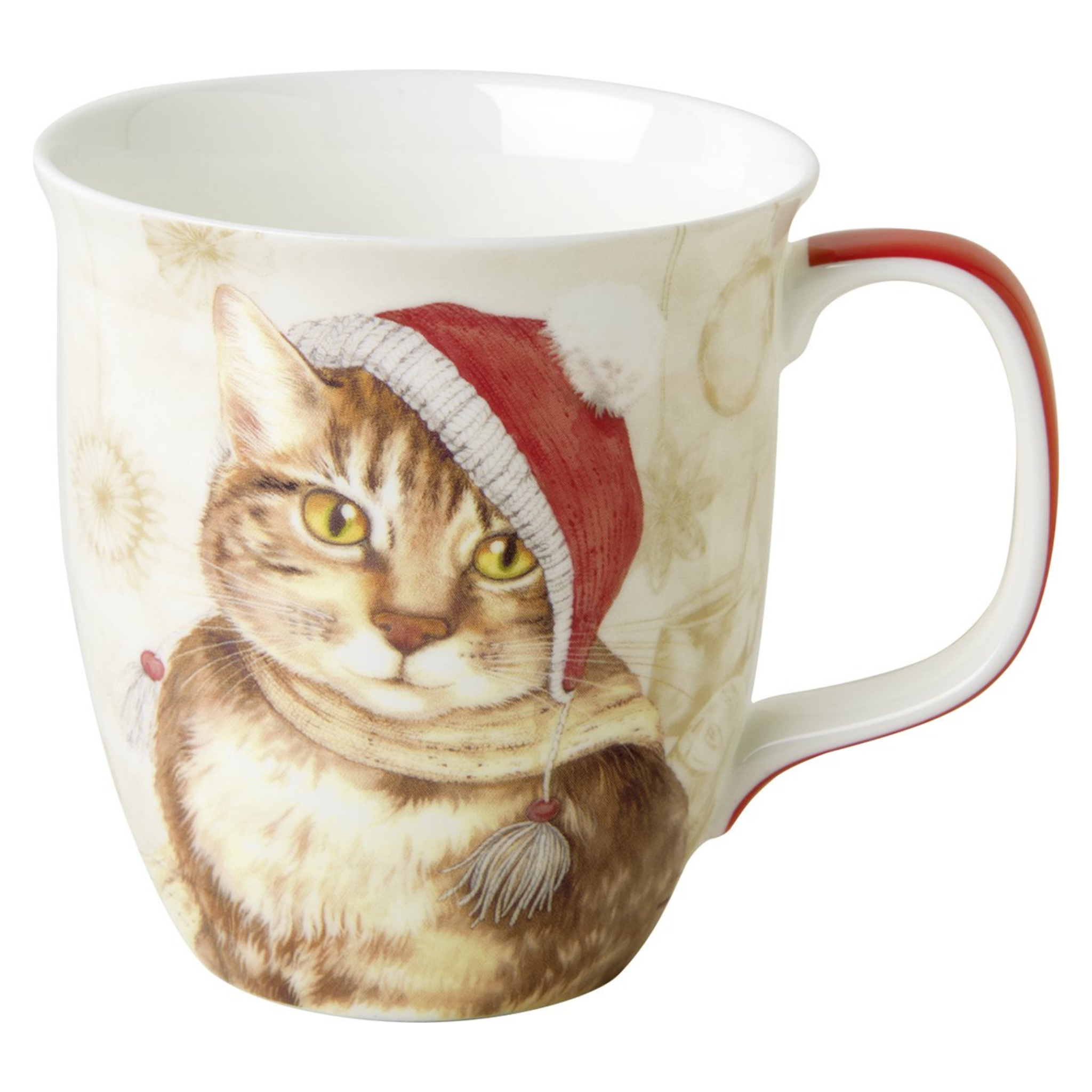 Tasse en porcelaine Chat de Noël 375ml