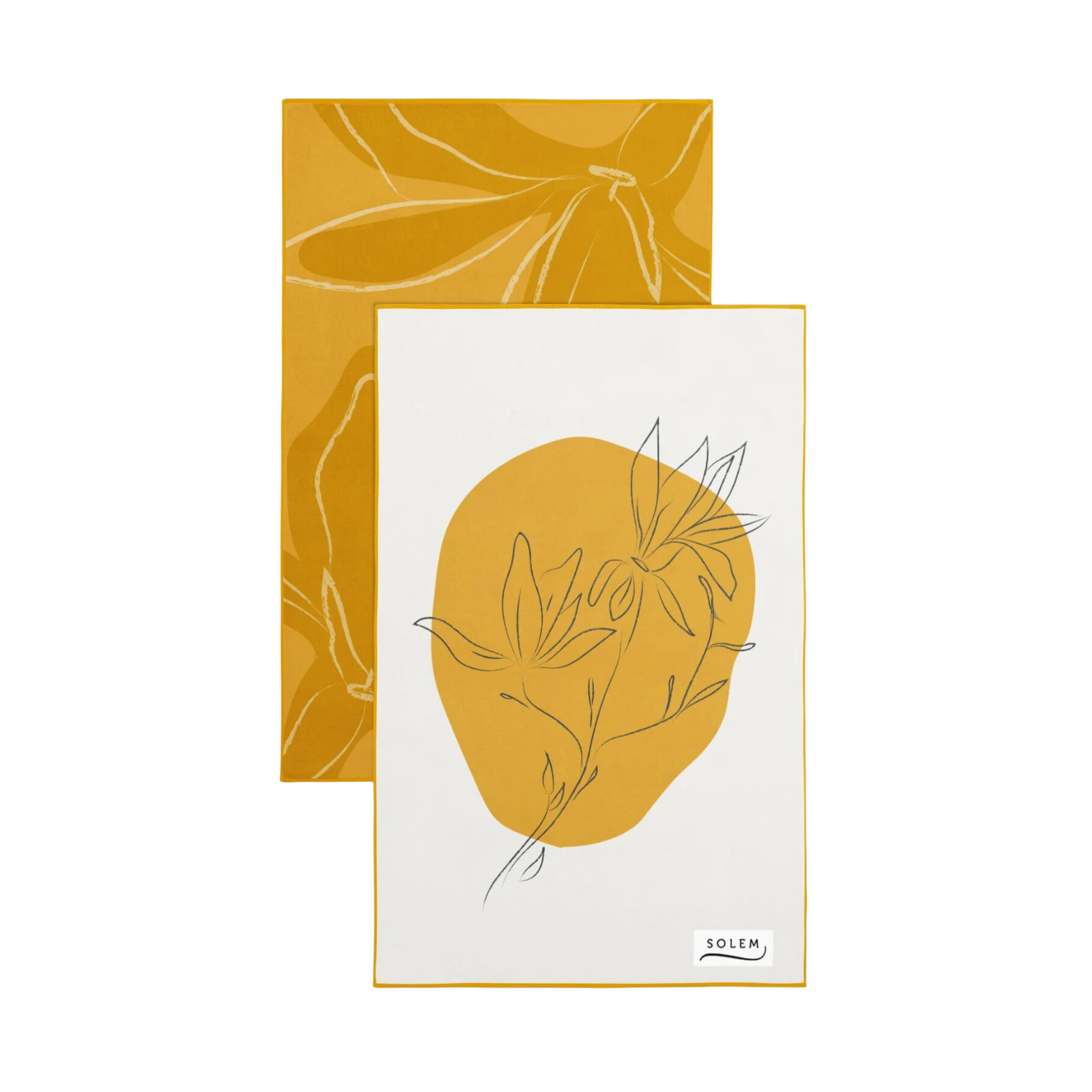 Ensemble de 2 linges à vaisselle Les Magnolias - Solem