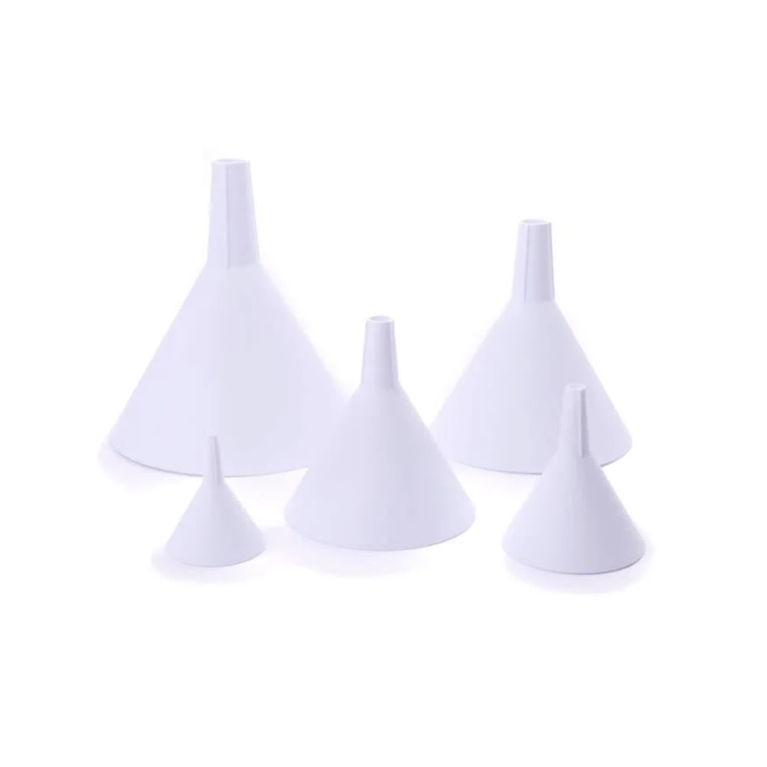 Ensemble de 5 entonnoirs Blancs
