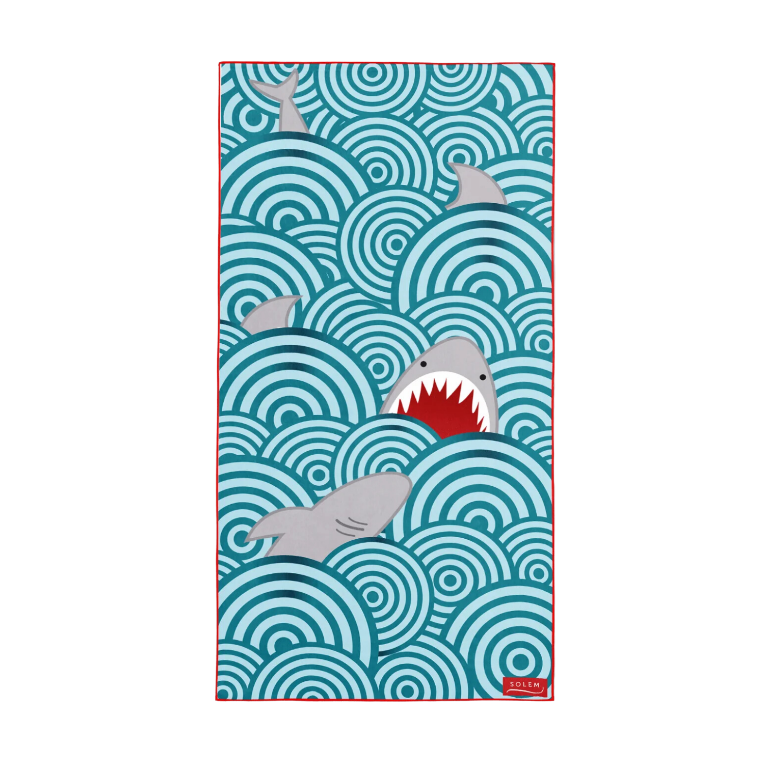 Serviette de plage en microfibre Les Requins du Lac-St-Jean - Solem