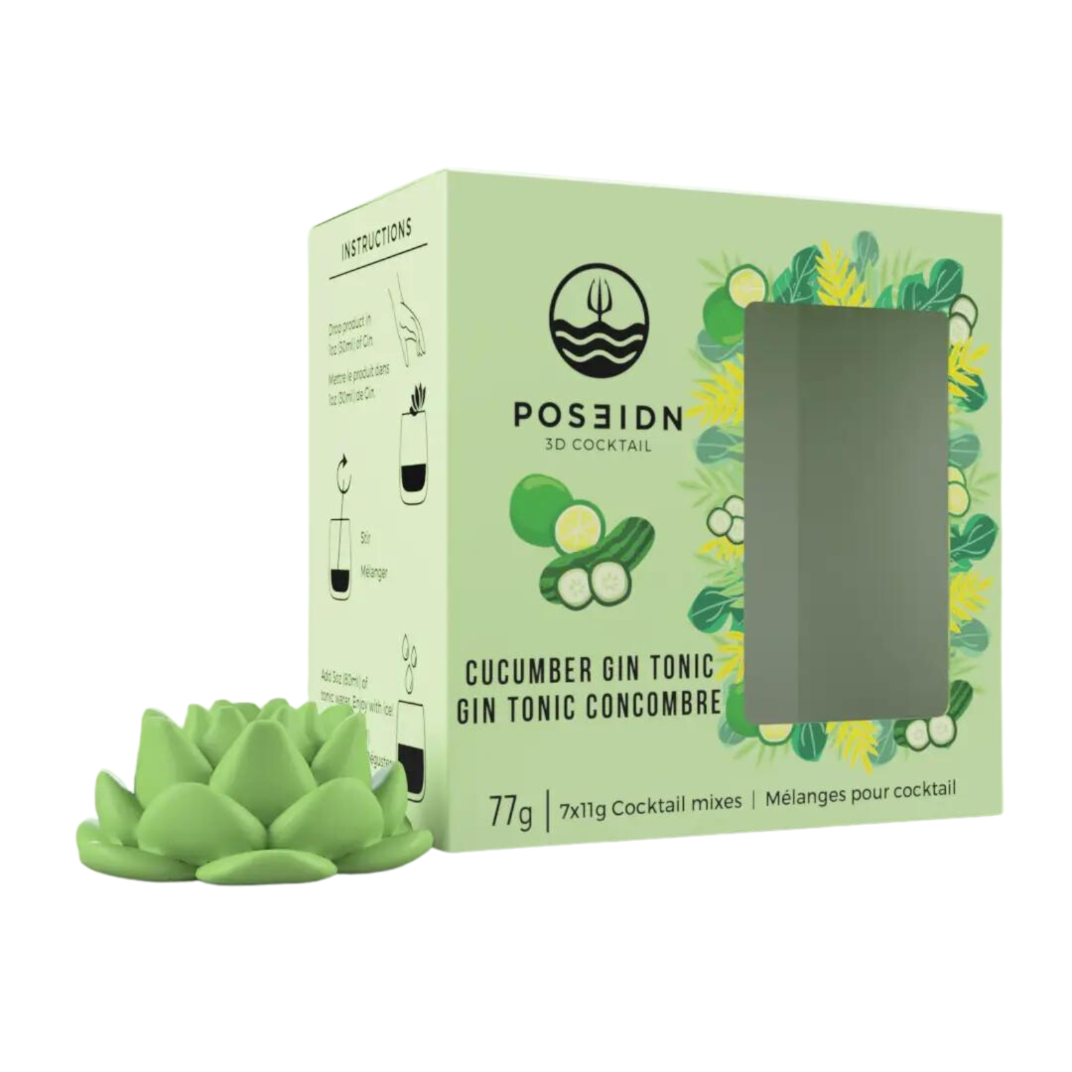 Ensemble de 6 bombes à cocktail Tonic Concombre - Poseidn